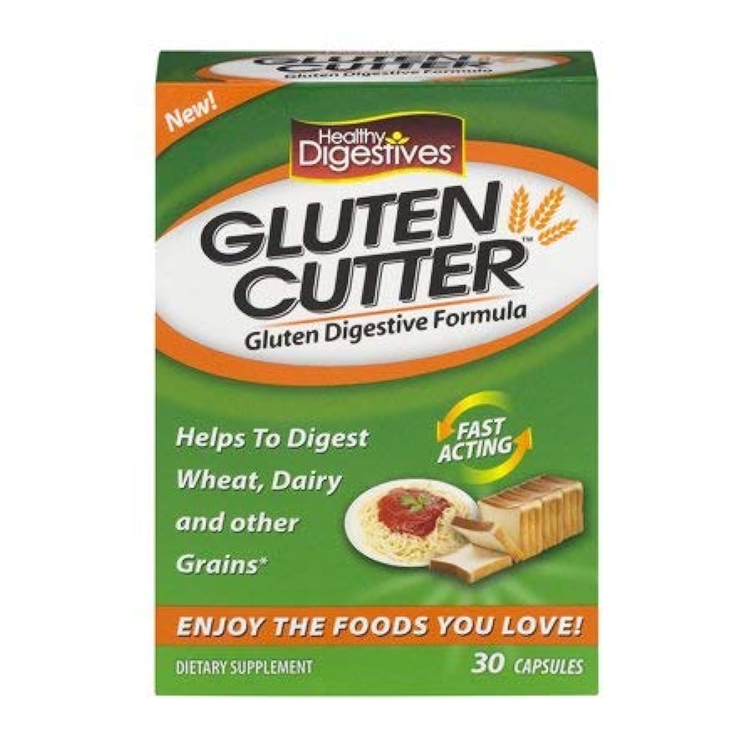 Grace nnvg Healthy Digestives Gluten Cutter Enzyme Formula Capsules 90