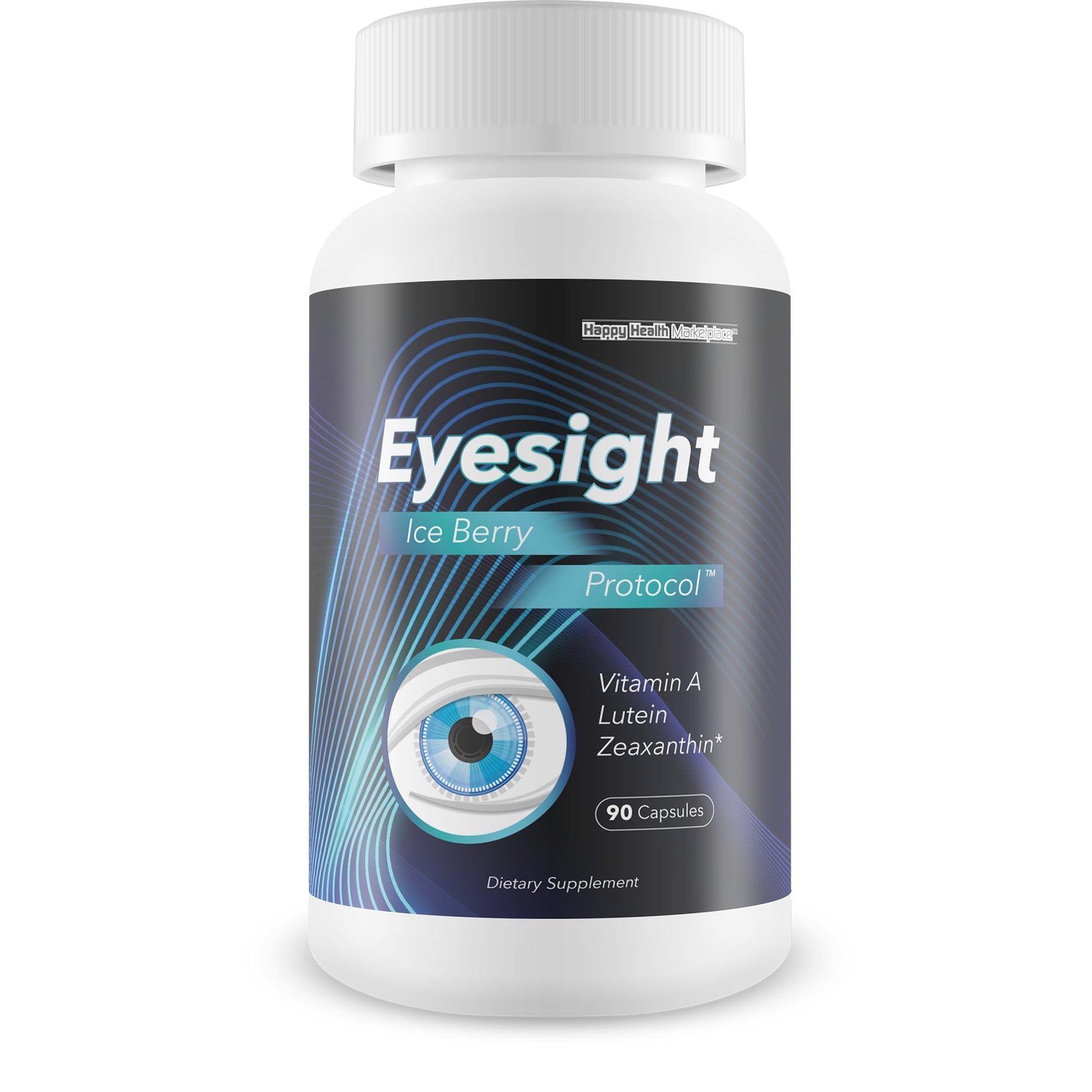 Happy Health Marketplace Eyesight Ice Berry Protocol Lutein Zeaxanthin Capsules, 90 Count