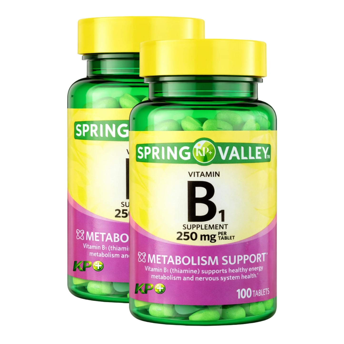 KP+ Vitamin B1 250 mg Thiamine Supplement Tablets, 200 Count