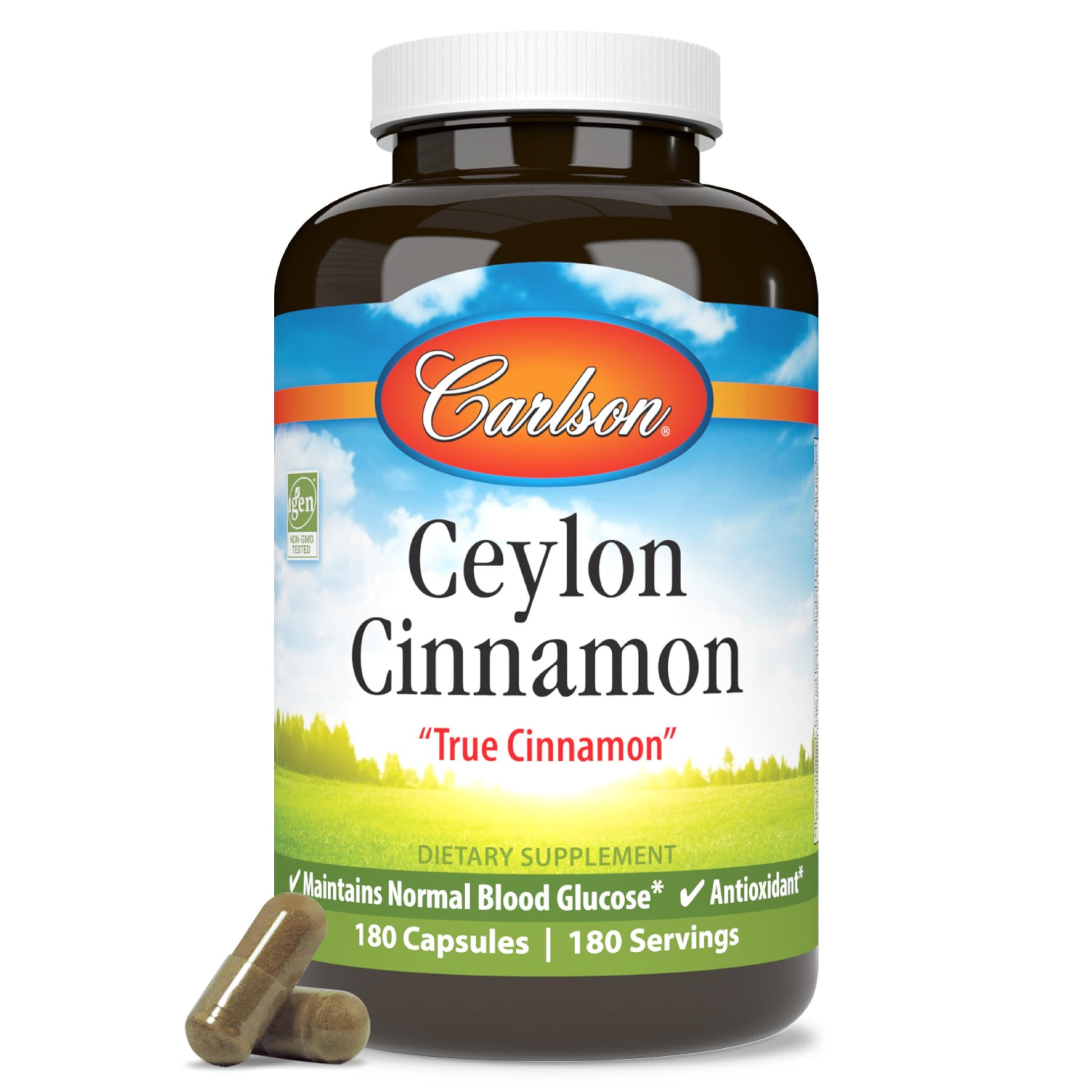 Carlson Ceylon Cinnamon Capsules 180 Count