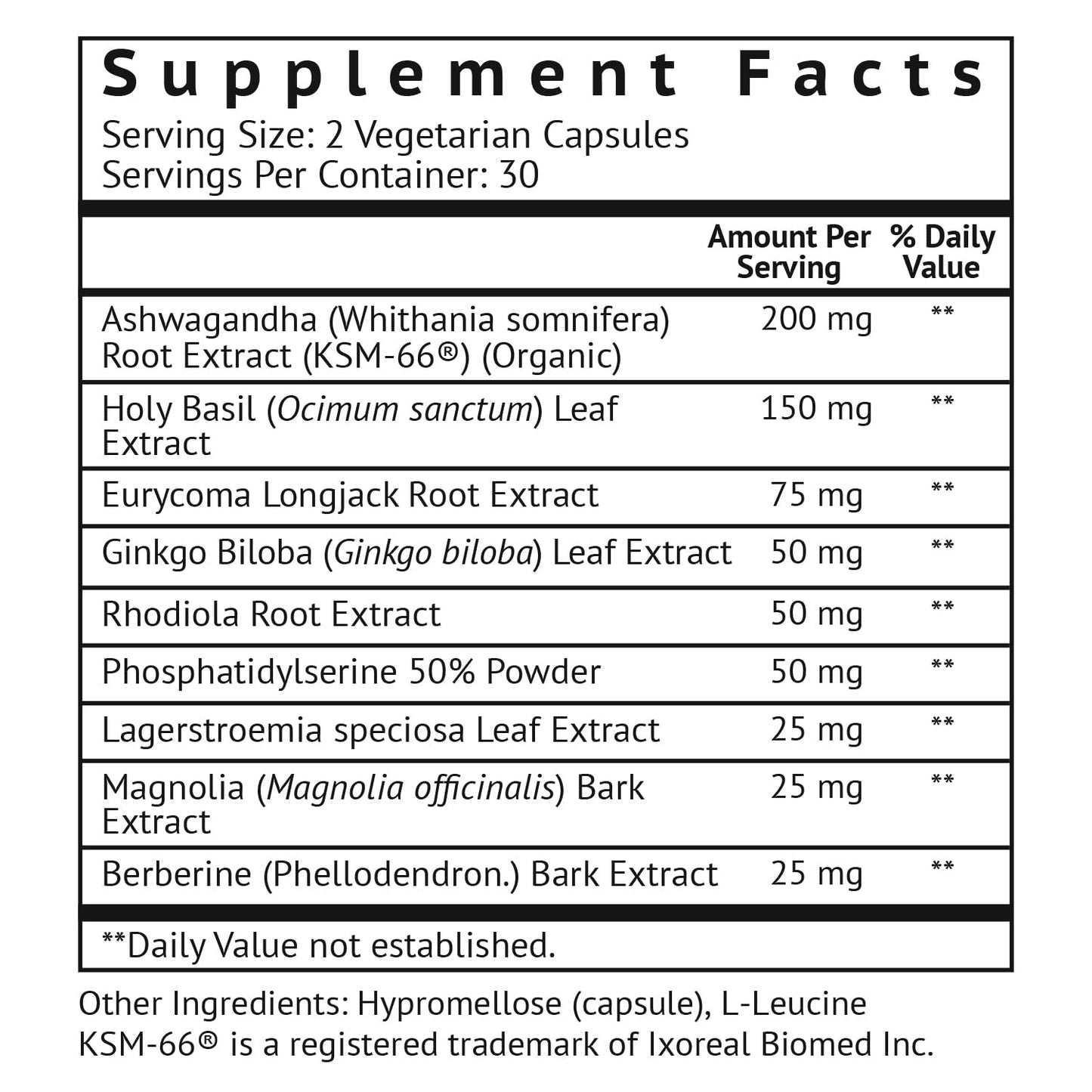 VitaMonk CortiTrax Natural Cortisol Blocker Capsule, 60 Count