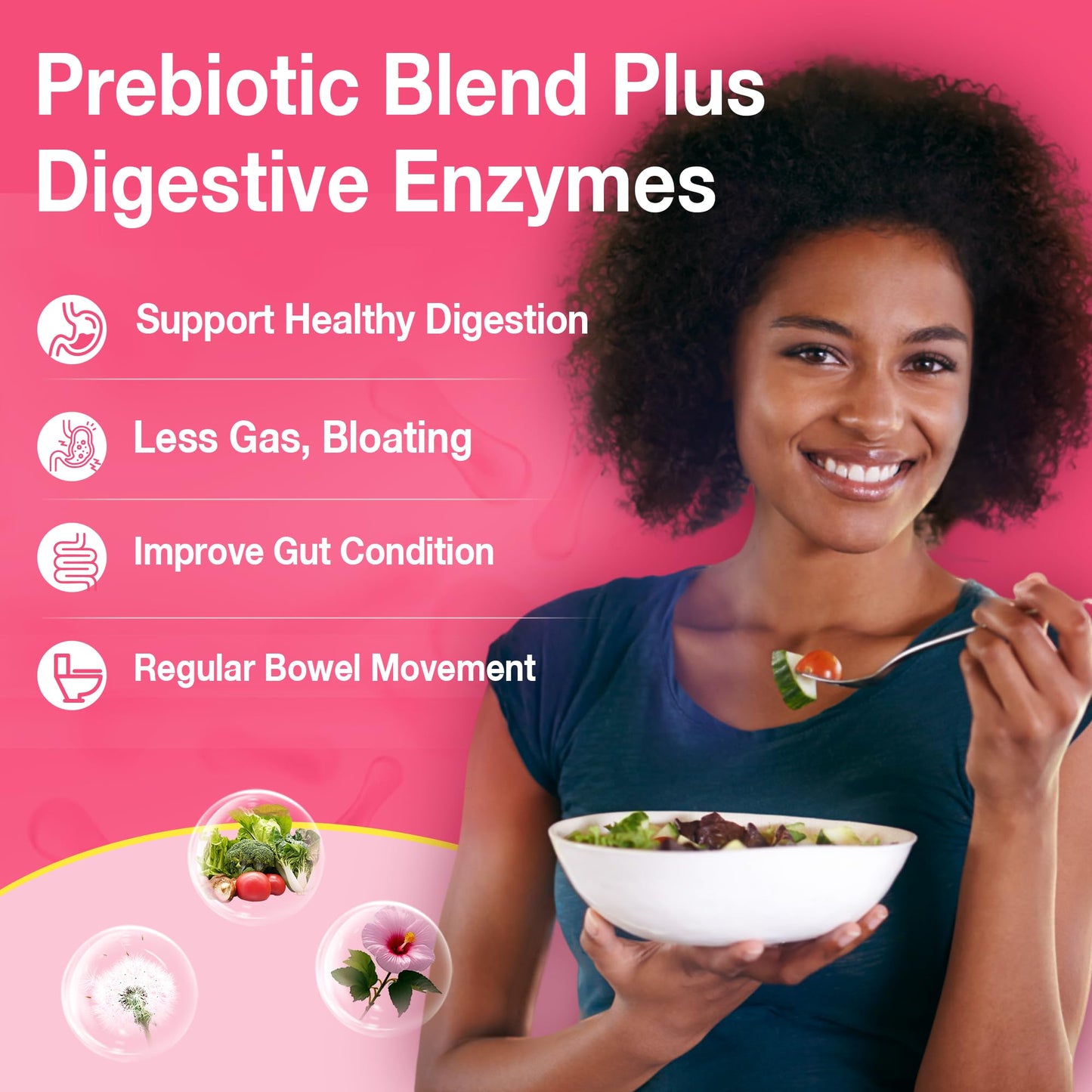 NEVISS Vaginal Probiotics for Women, PH Balance Gummies 60 Count