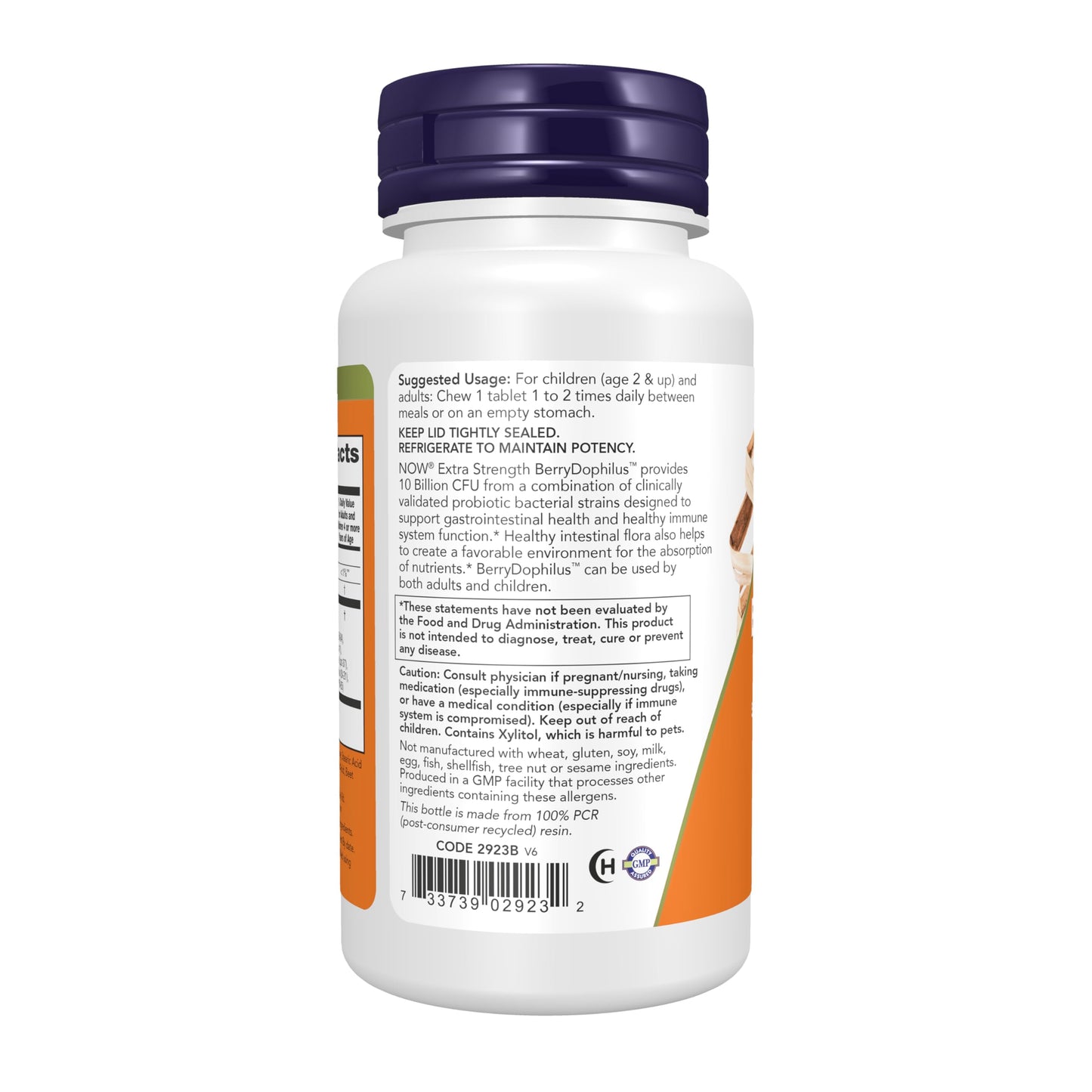 NOW Foods BerryDophilus Probiotic Chewables, 50 Count