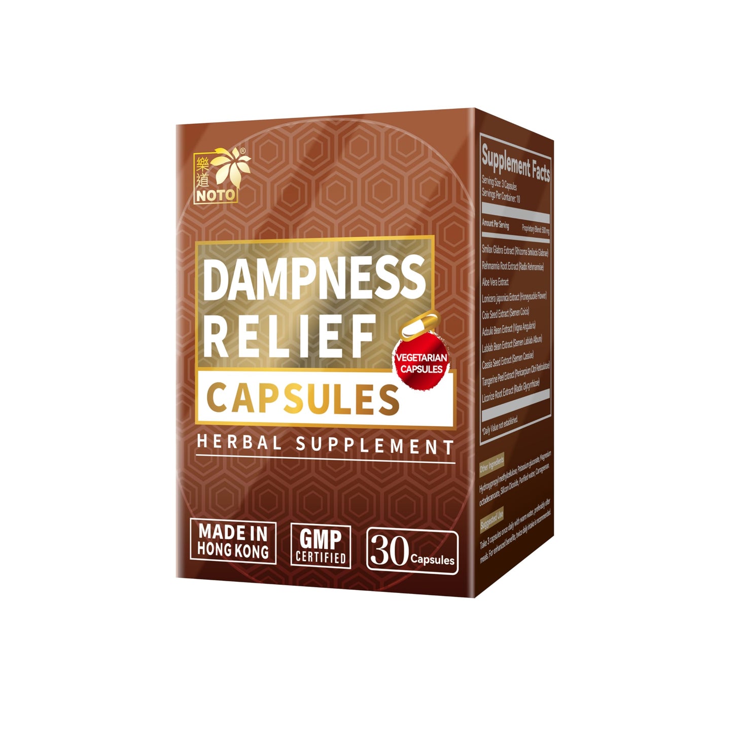 NOTO Body Dampness Relief Detoxification Capsules, 1 Count