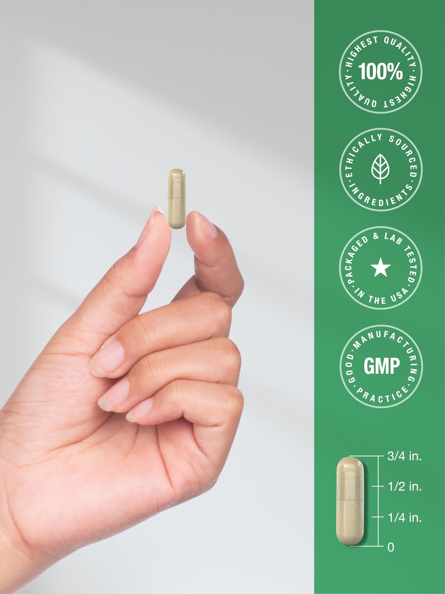 Horbäach American Ginseng Capsules, 200 Capsules