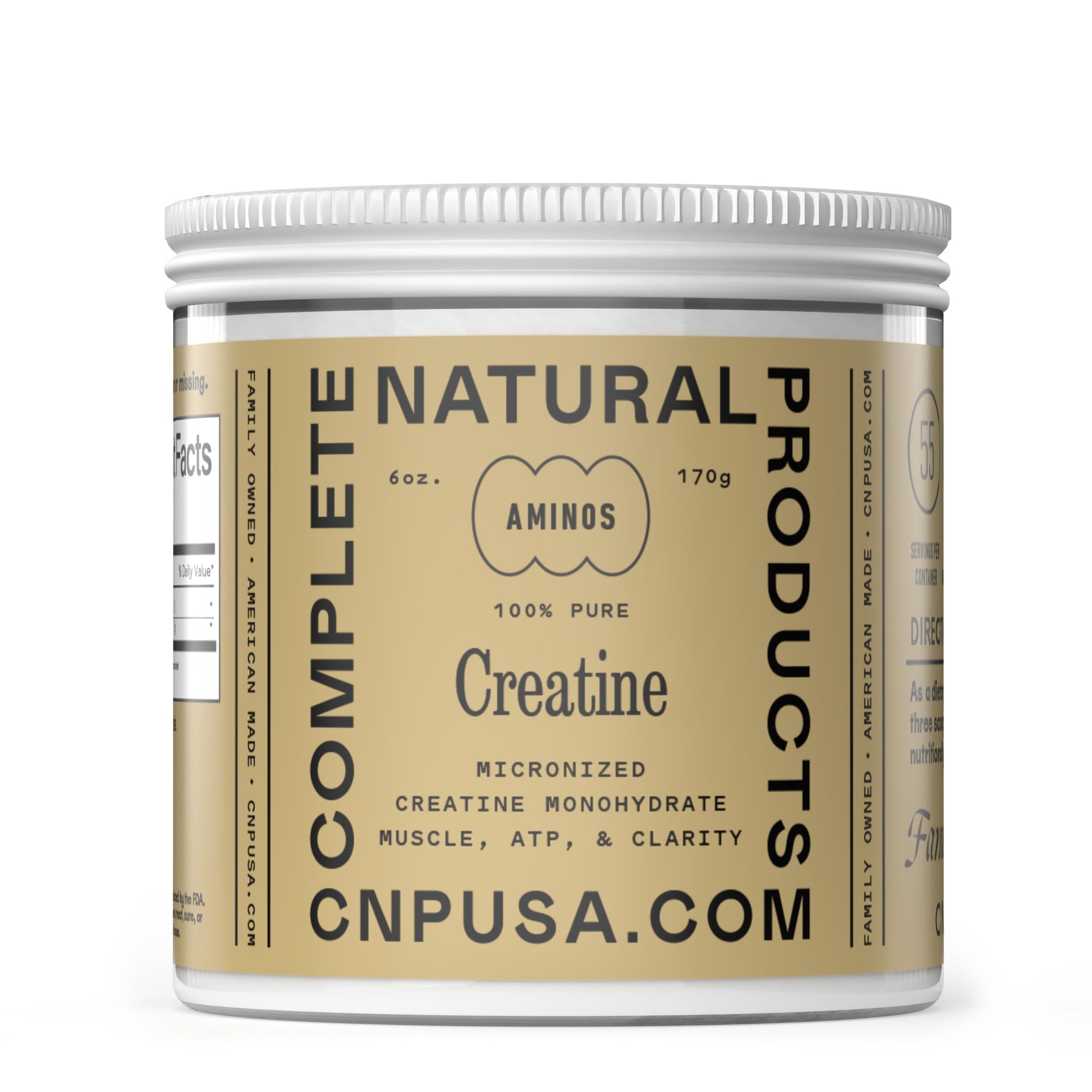 Complete Natural Products Pure Creatine Monohydrate Powder 8 oz