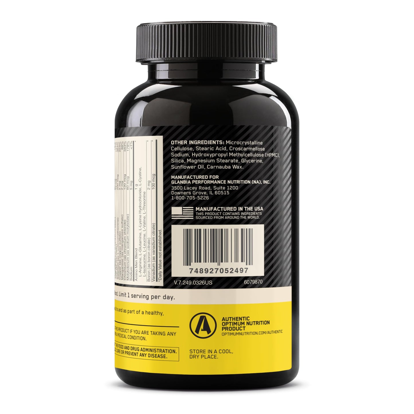 Optimum Nutrition Opti-Men Tablets 240 Count
