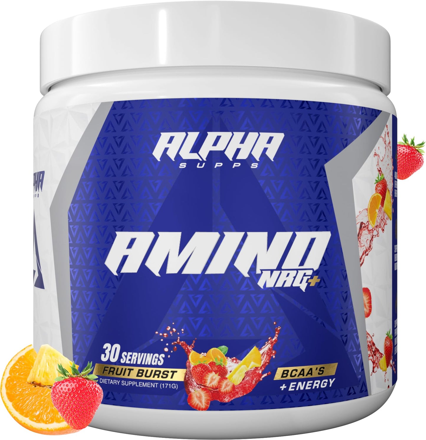Alpha Supps Amino NRG+ BCAA Amino Energy Recovery Powder - Hydration Blend with Electrolytes - Focus Blend for Optimal Performance Support in Men & Women, Powder, 6