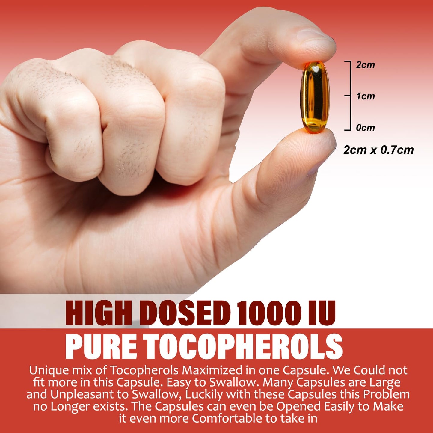 Procapsin Vitamin E 1000 IU Ultra Tocopherol All 4 Tocopherols Capsule, 60 Count