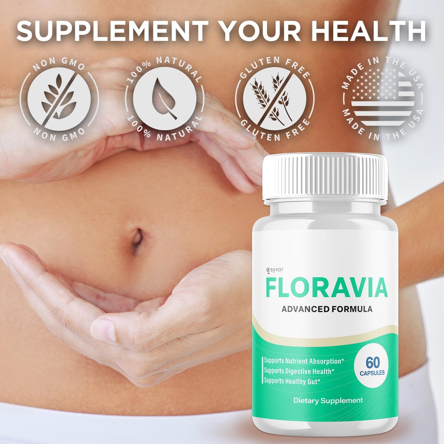 Syvor Floravia Probiotic Capsules, 180 Capsules