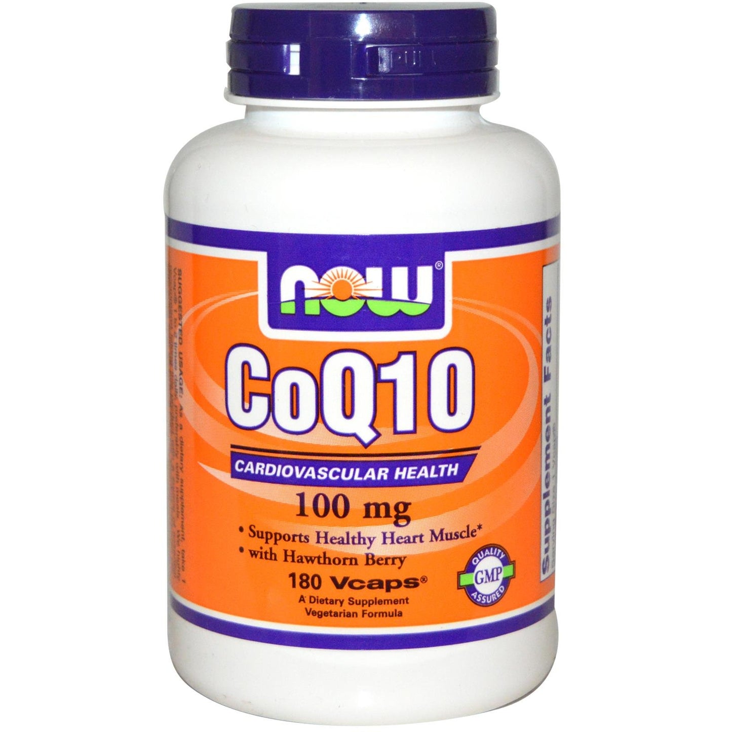 NOW Foods CoQ10 100mg Capsules, 180 Capsules