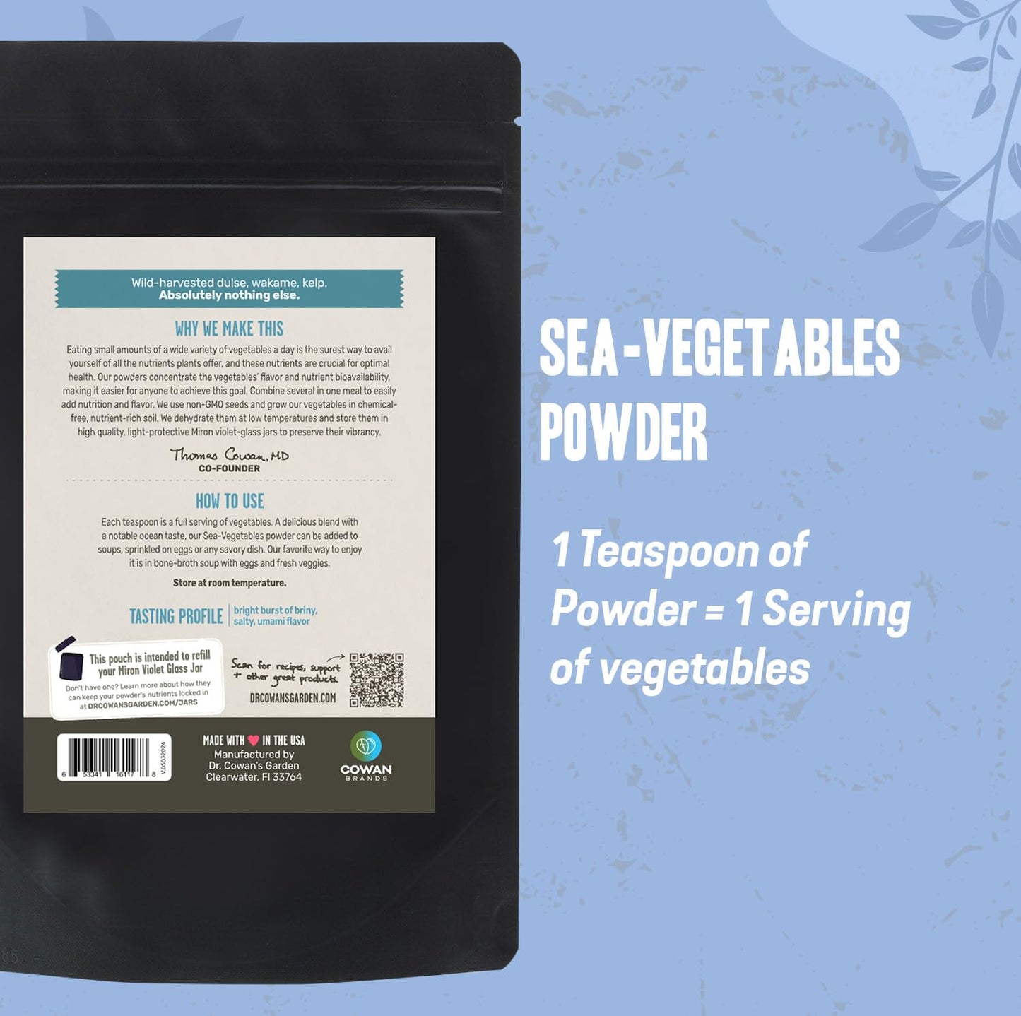 Dr. Cowan's Garden Sea Vegetable Powder 2.4 oz