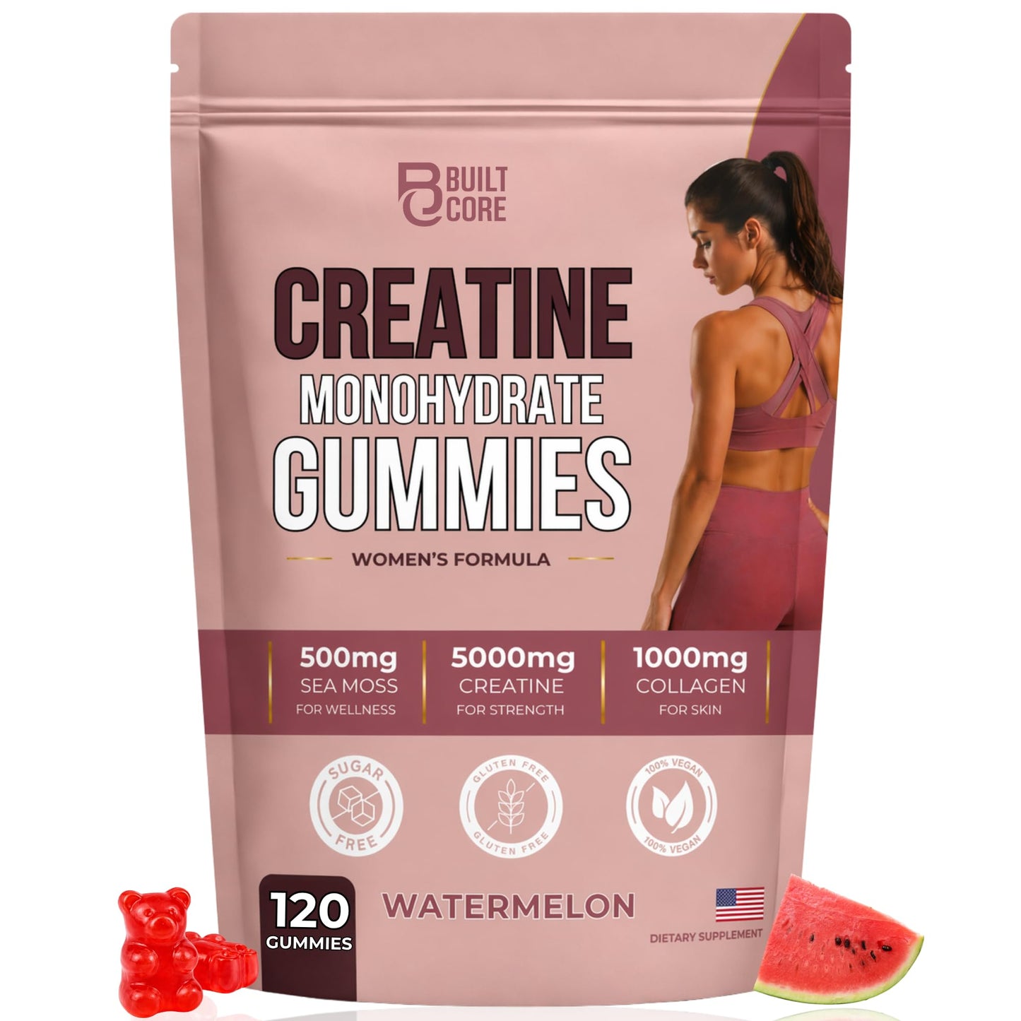 BuiltCore Creatine Gummies Gummy 120