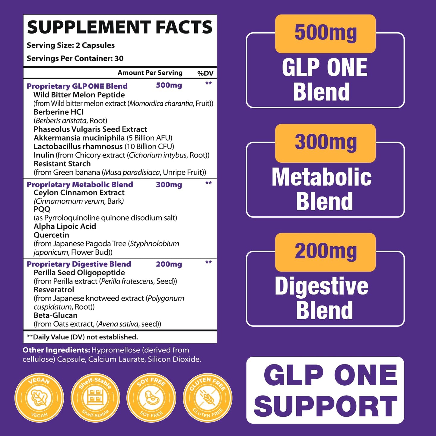 Jorrwatee GLP ONE Probiotic Capsules, 120 Count