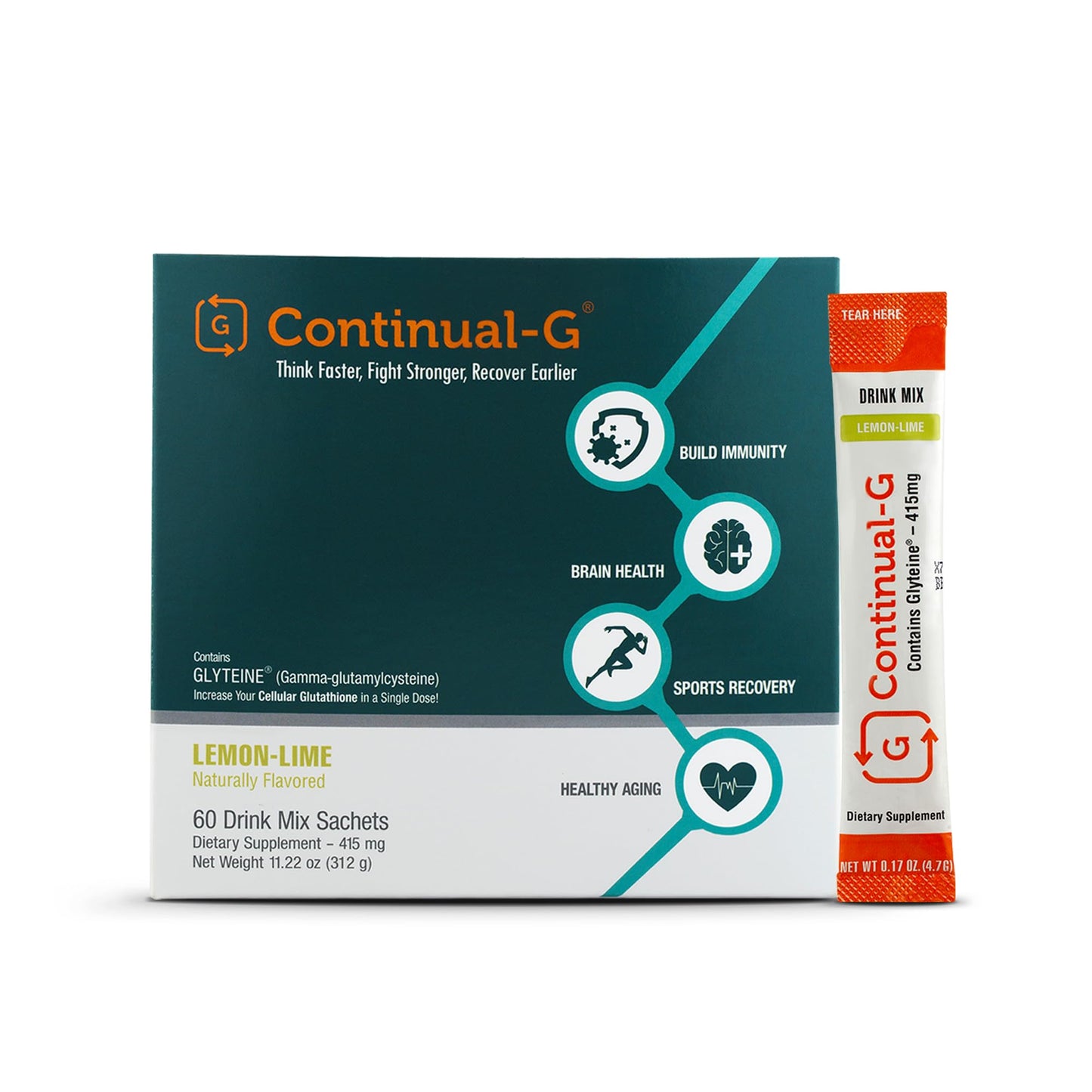 CONTINUAL - G Powder Clinically Proven Cellular Glutathione Precursor, 11.22 oz