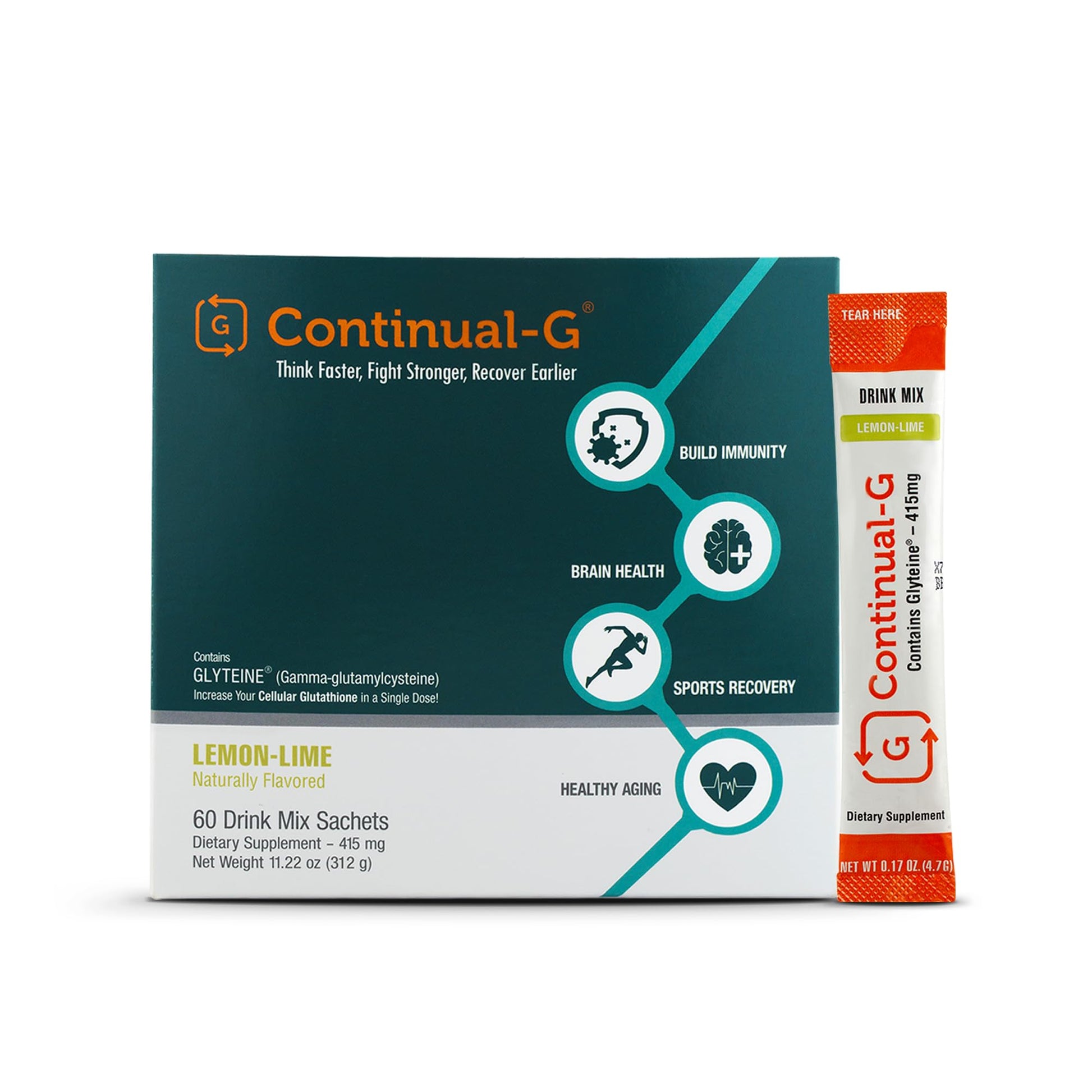 CONTINUAL - G Powder Clinically Proven Cellular Glutathione Precursor, 11.22 oz