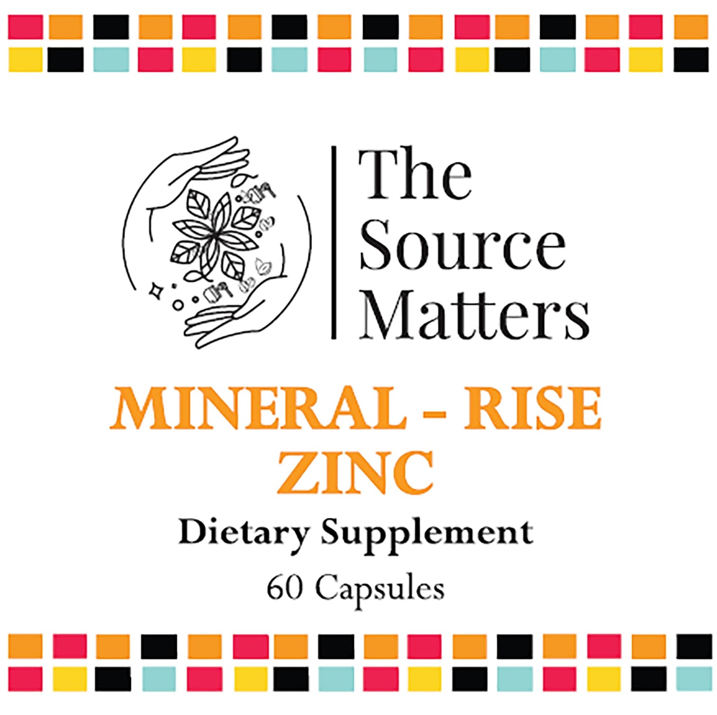 The Source Matters Rise ZINC Highly Absorbed Zinc Glycinate Capsule, 60 Capsules