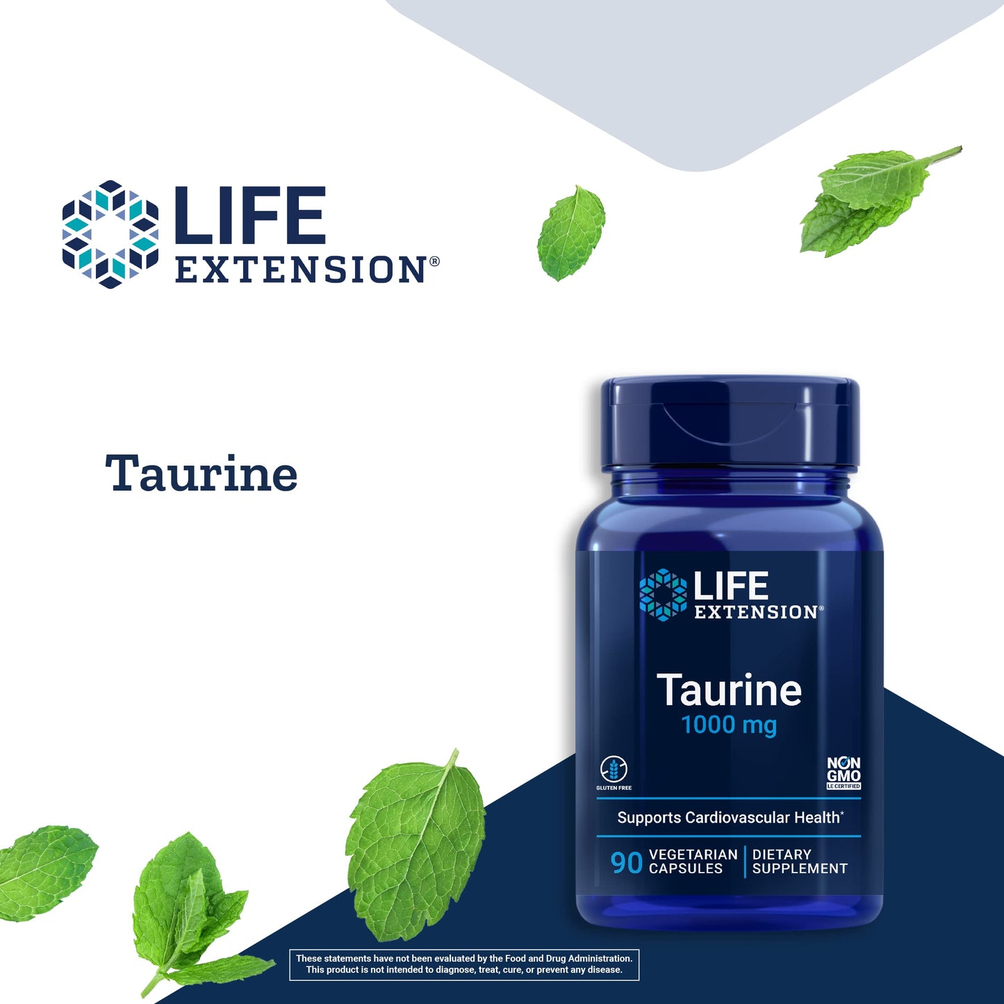Life Extension Taurine 1000mg and Sea-Iodine 60 Capsules Supplement Bundle, 150 Capsules