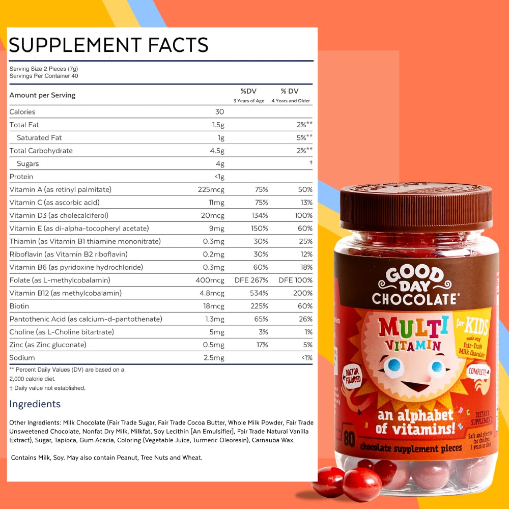 Good Day Chocolate Multivitamin for Kids Chewable 1 Count