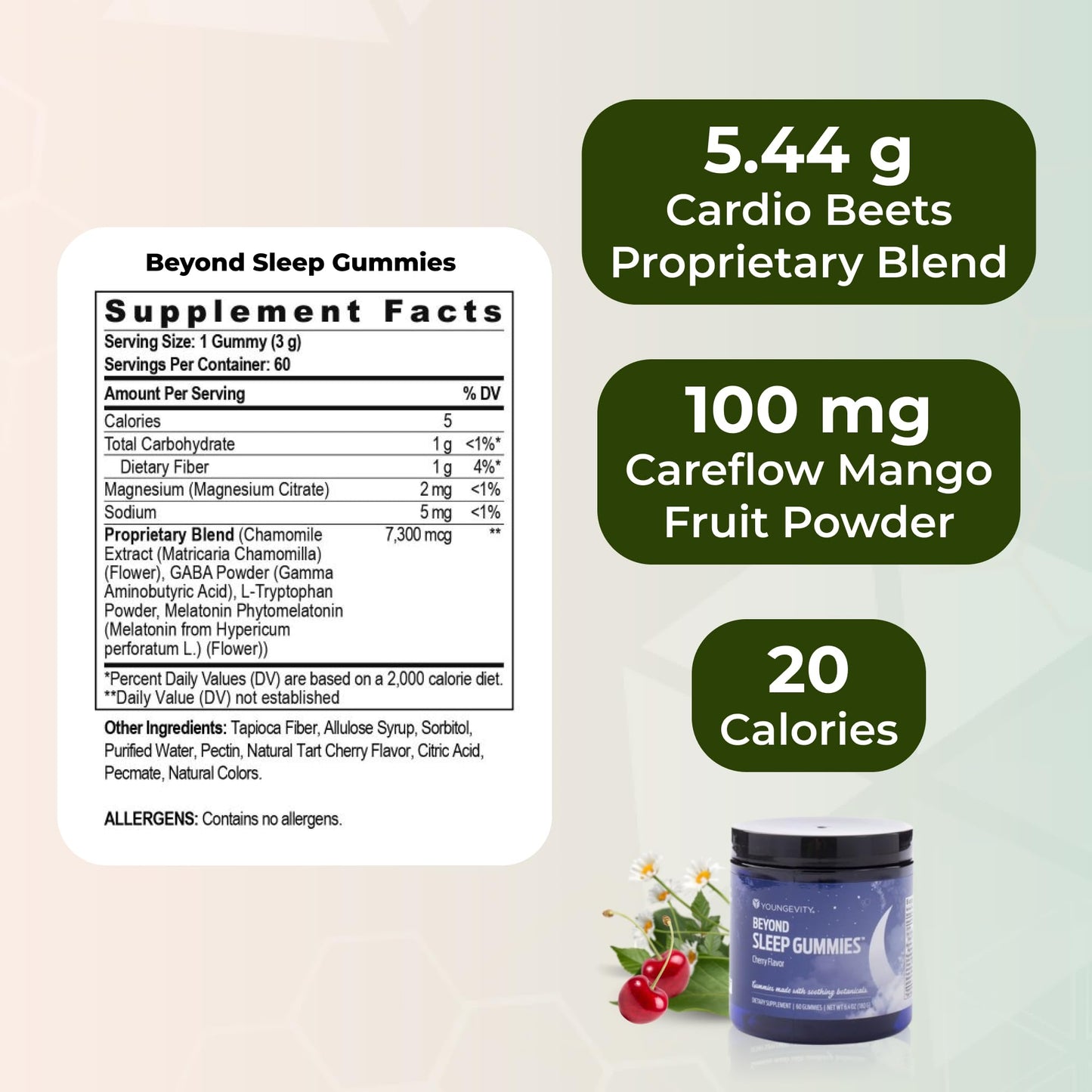 Youngevity Beyond Sleep Gummies 60 Gummies