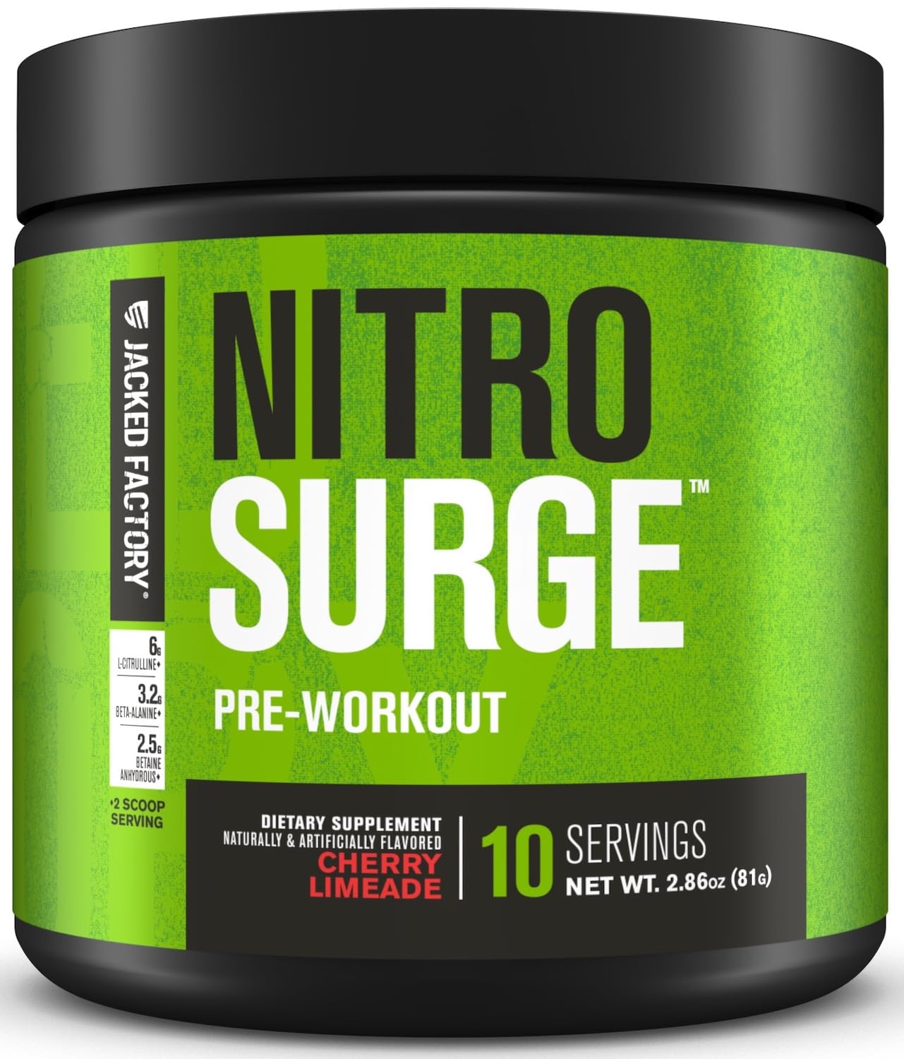 Jacked Factory Nitrosurge Pre Workout Powder 10 Servings