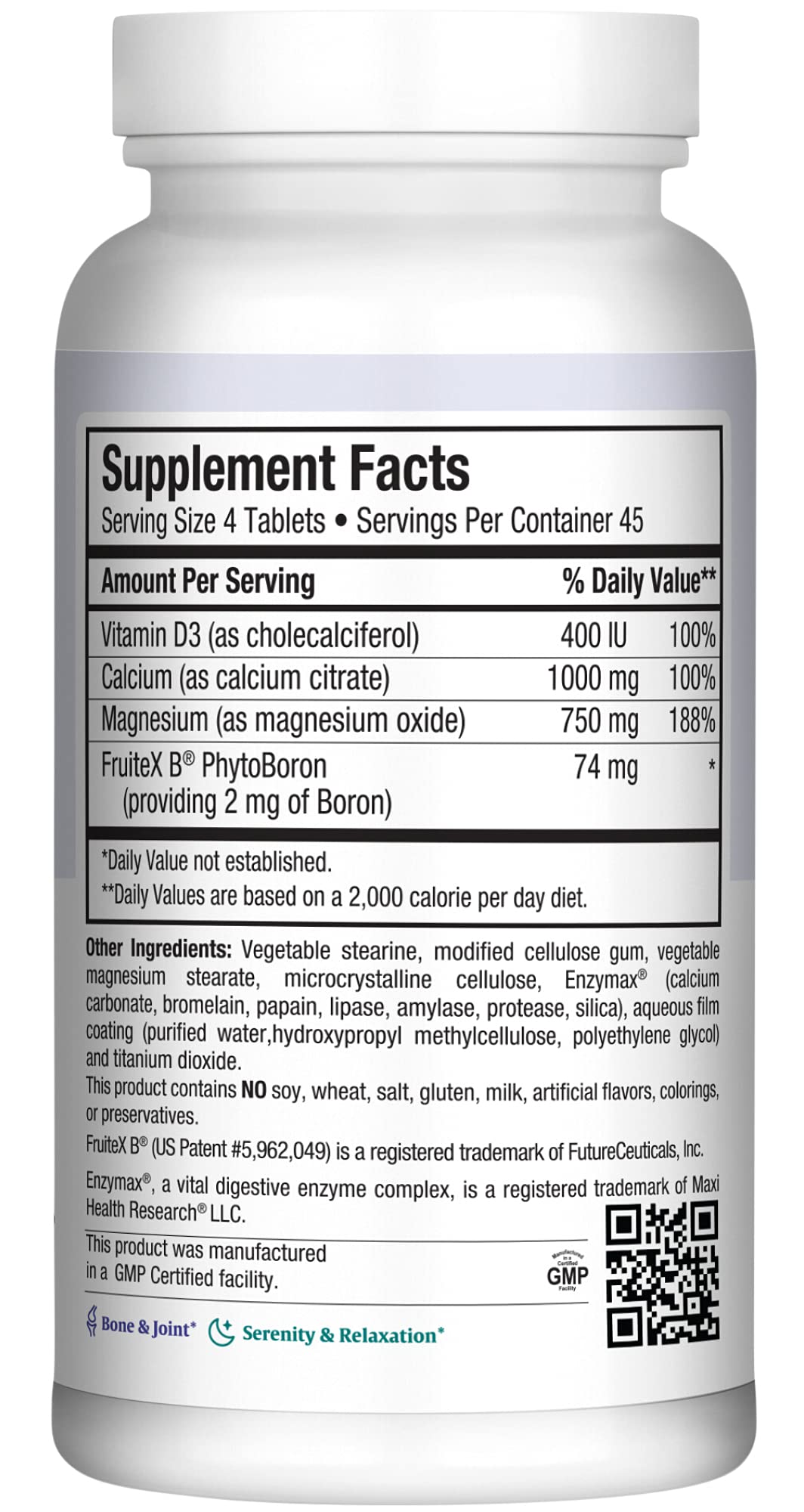 Maxi Health Cal Max Calcium 1000mg, D3 & Magnesium, 180 Tablets