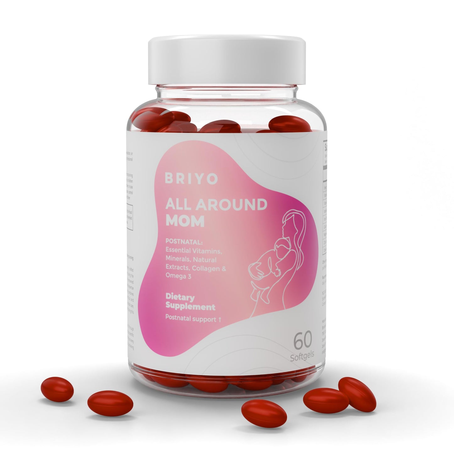 Briyo All Around Mom Complete Postnatal Formula Capsule, 60 Count