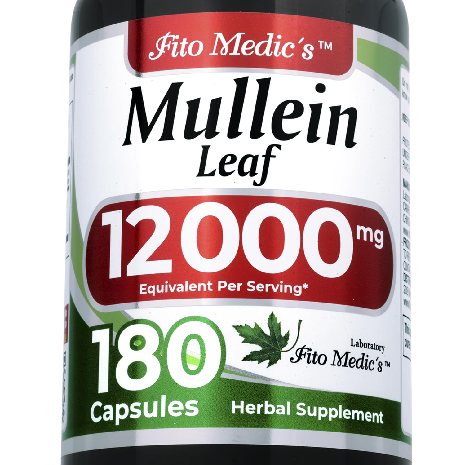 FITO MEDIC'S Mullein Leaf Capsules 180 Capsules