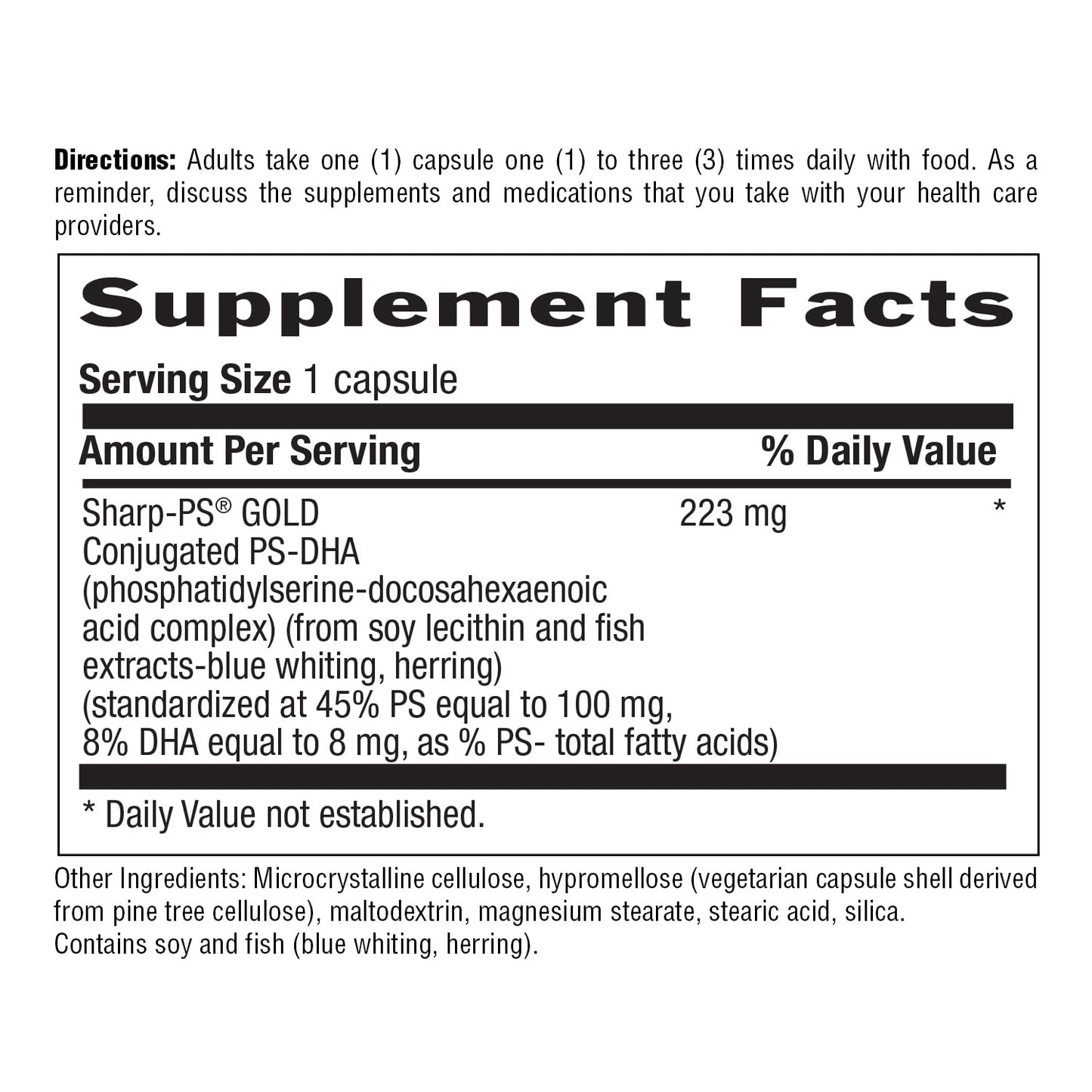 Country Life Sharp Thought Memory & Cognitive Support Capsule, 30 Capsules