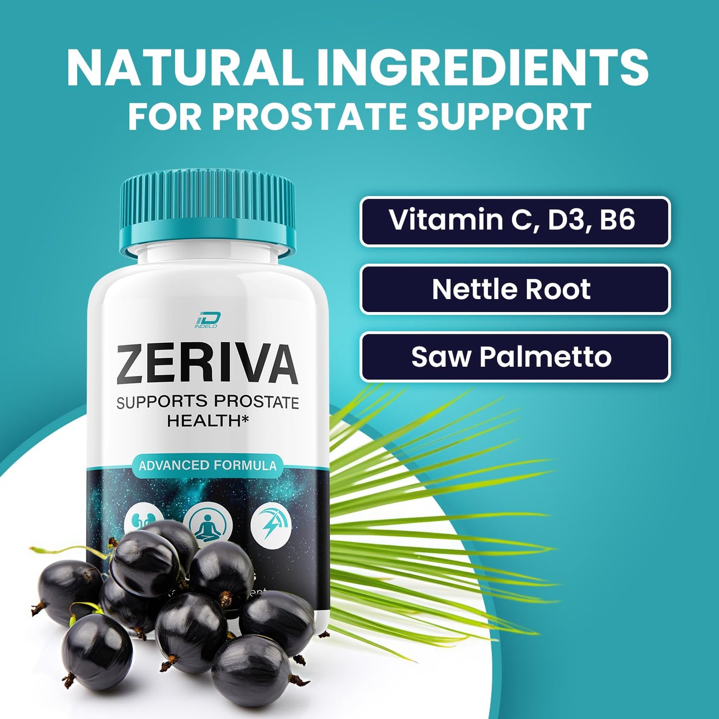 Indelo Zeriva Capsule Advanced Formula Supplements Health Support, 120 Capsules