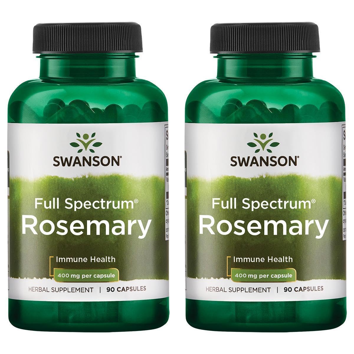 Swanson Full Spectrum Rosemary Capsules 180 Count