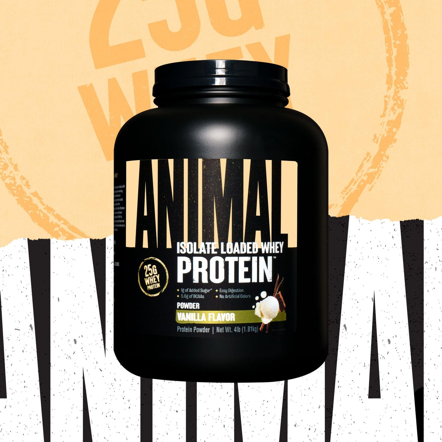 Animal Whey Isolate Protein Powder, 1 Count