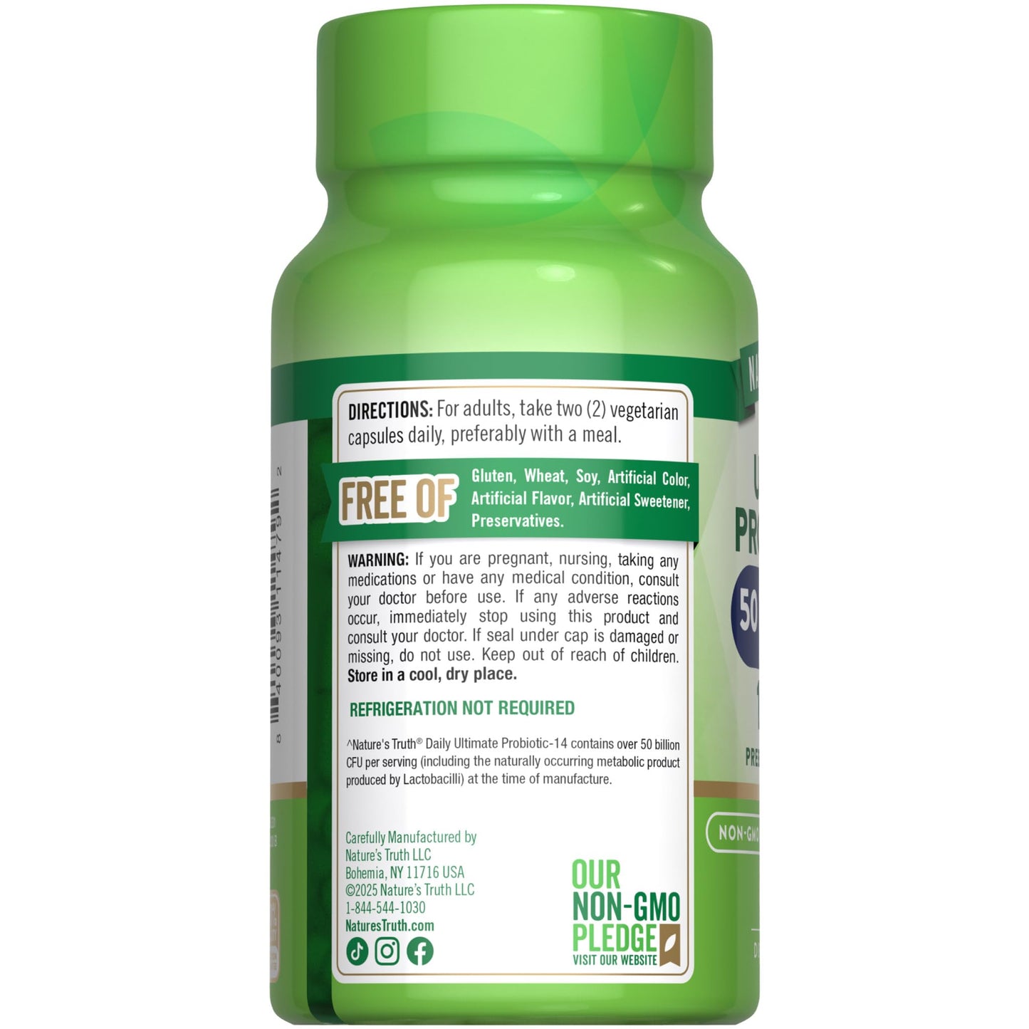 Nature's Truth Probiotic for Women and Men Capsule 60 Count