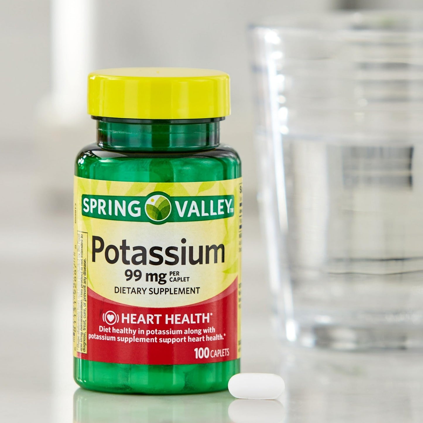 BASKETGOODS Potassium 99 mg Caplets 100 Count