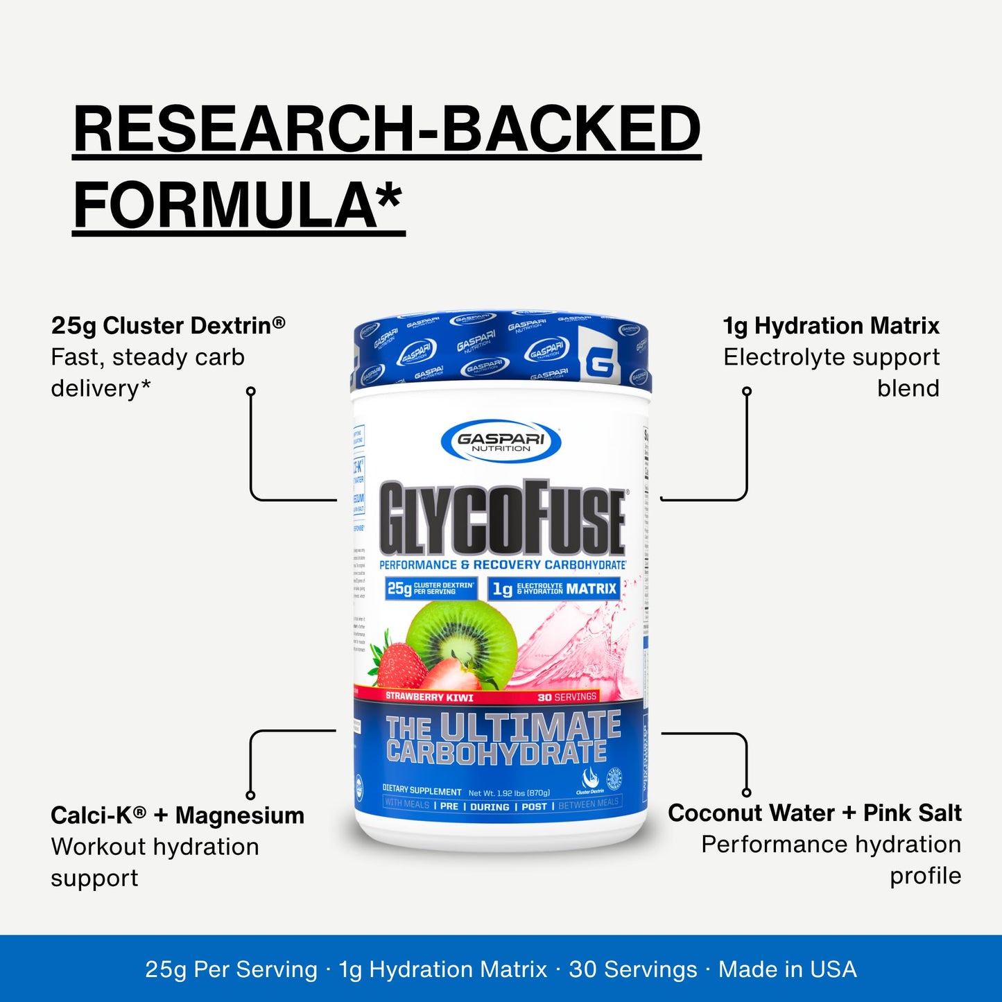 Gaspari Nutrition Glycofuse Powder, 30 Servings