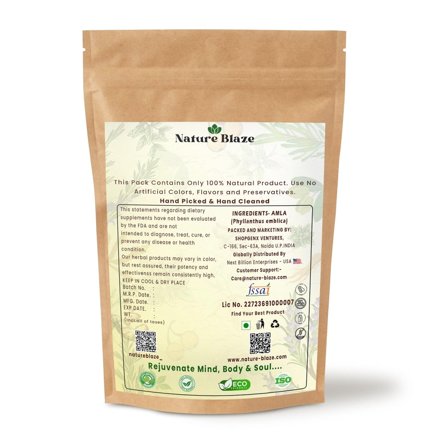 Nature Blaze Amla Extract Powder 4 Oz