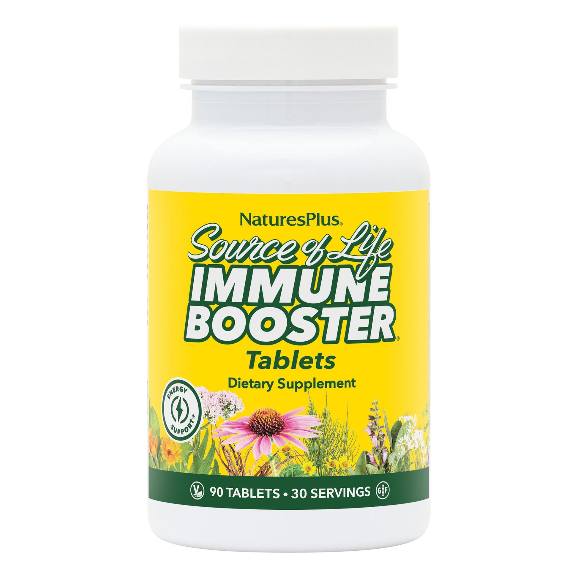 NaturesPlus Source of Life Immune Booster Adult Formula 90 Tablets