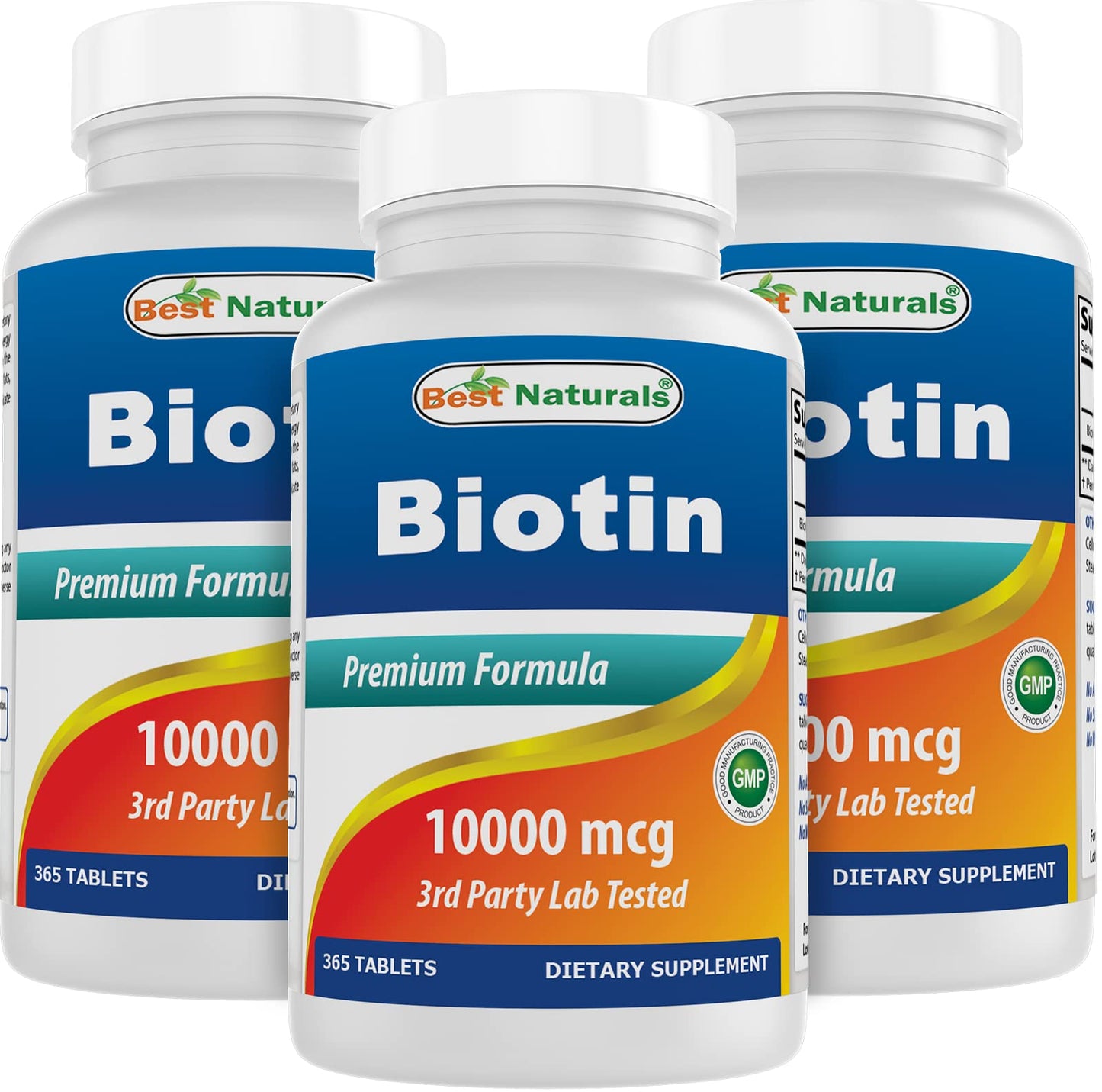 Best Naturals Biotin 10,000 mcg Tablets, 1095 Count