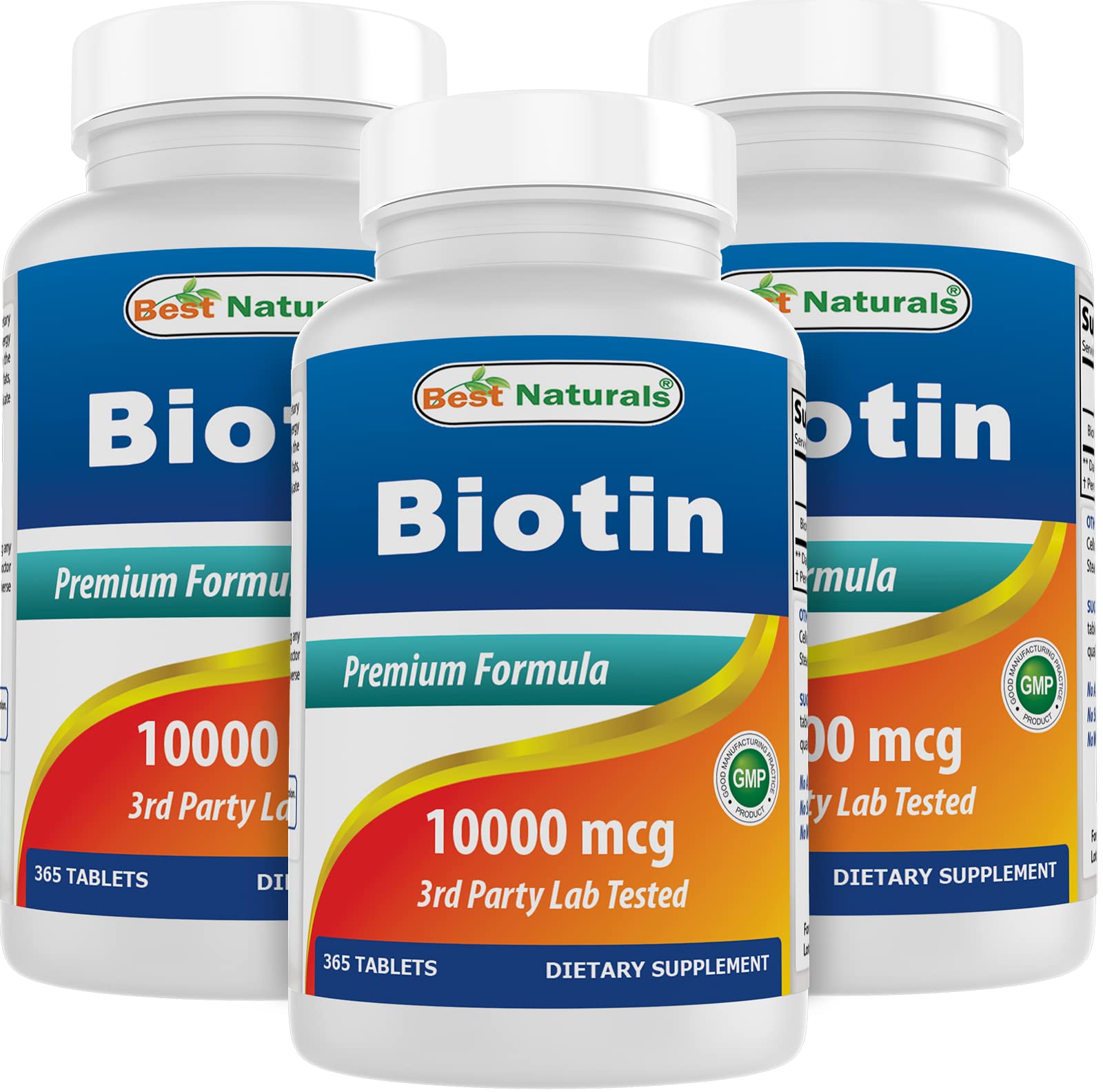 Best Naturals Biotin 10,000 mcg Tablets, 1095 Count