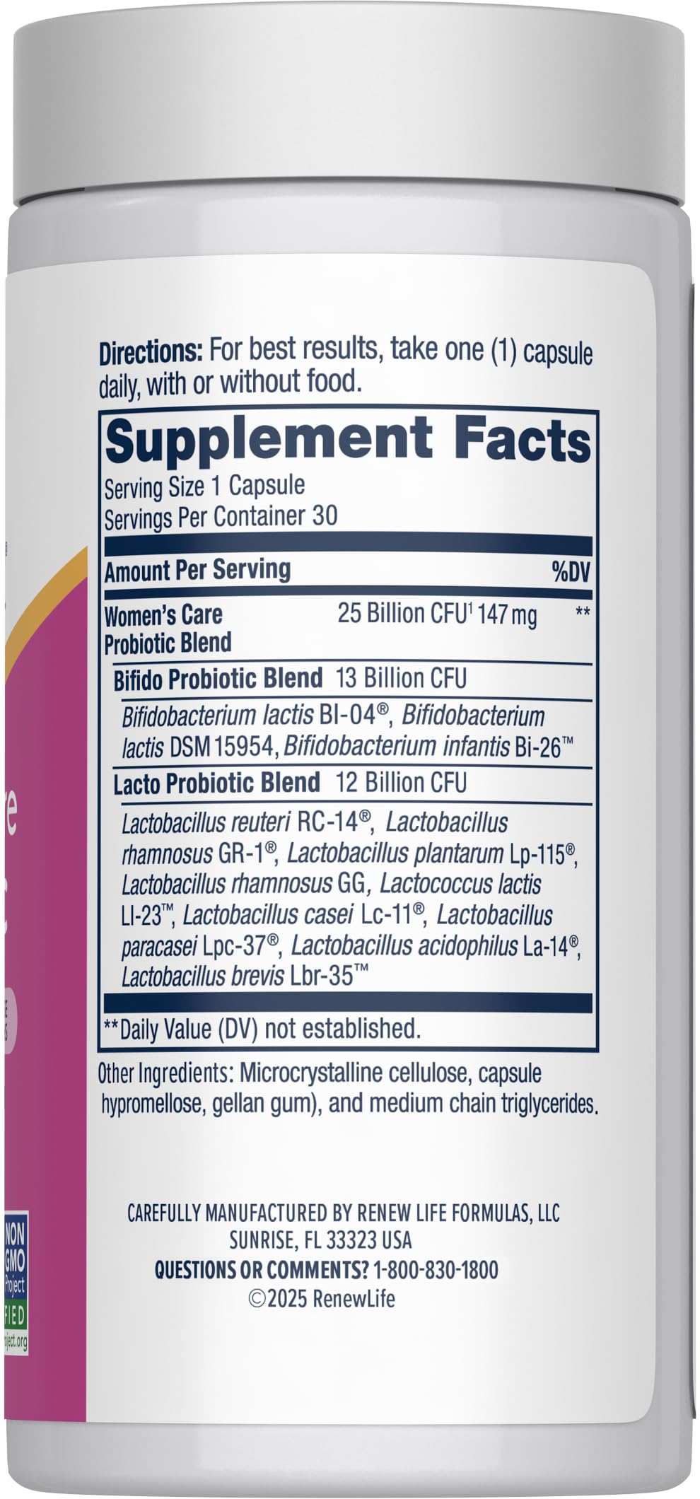 Renew Life Probiotics for Women, 30 Capsules