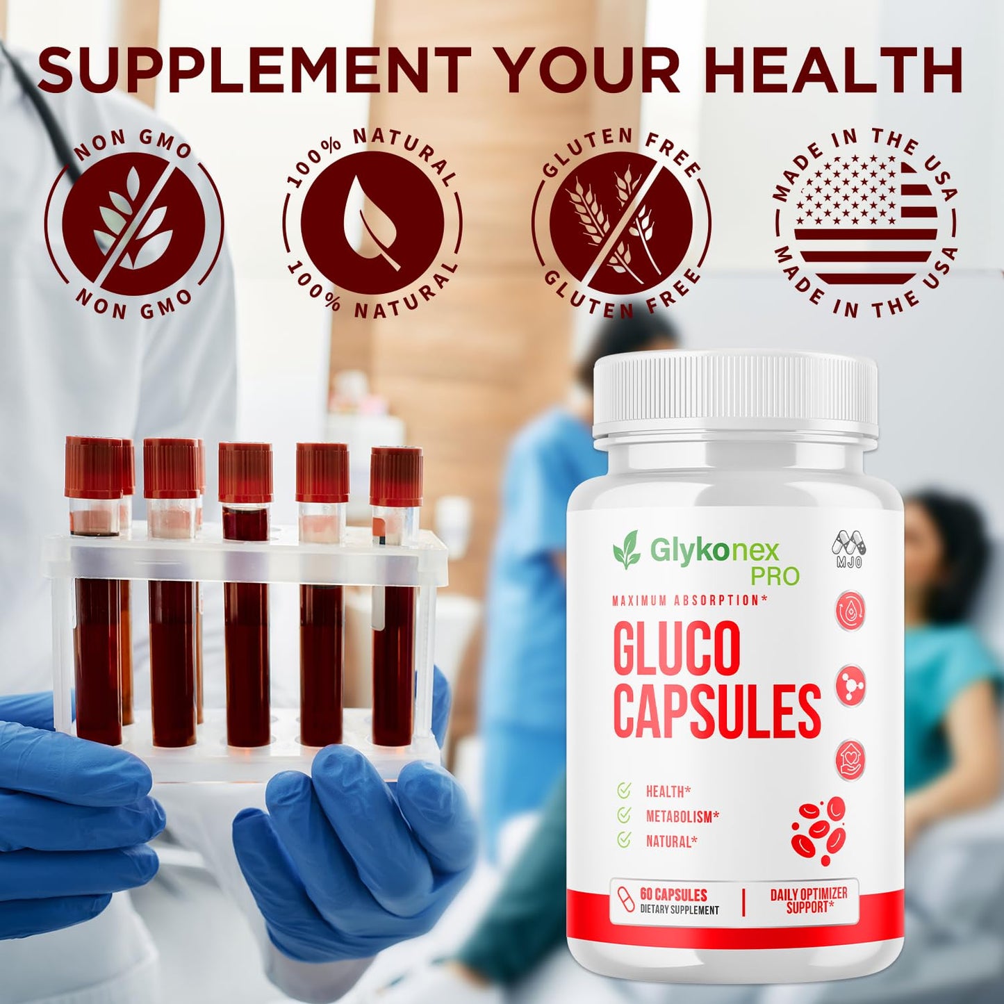 MJO Glykonex Pro Gluco Capsules 300 Capsules