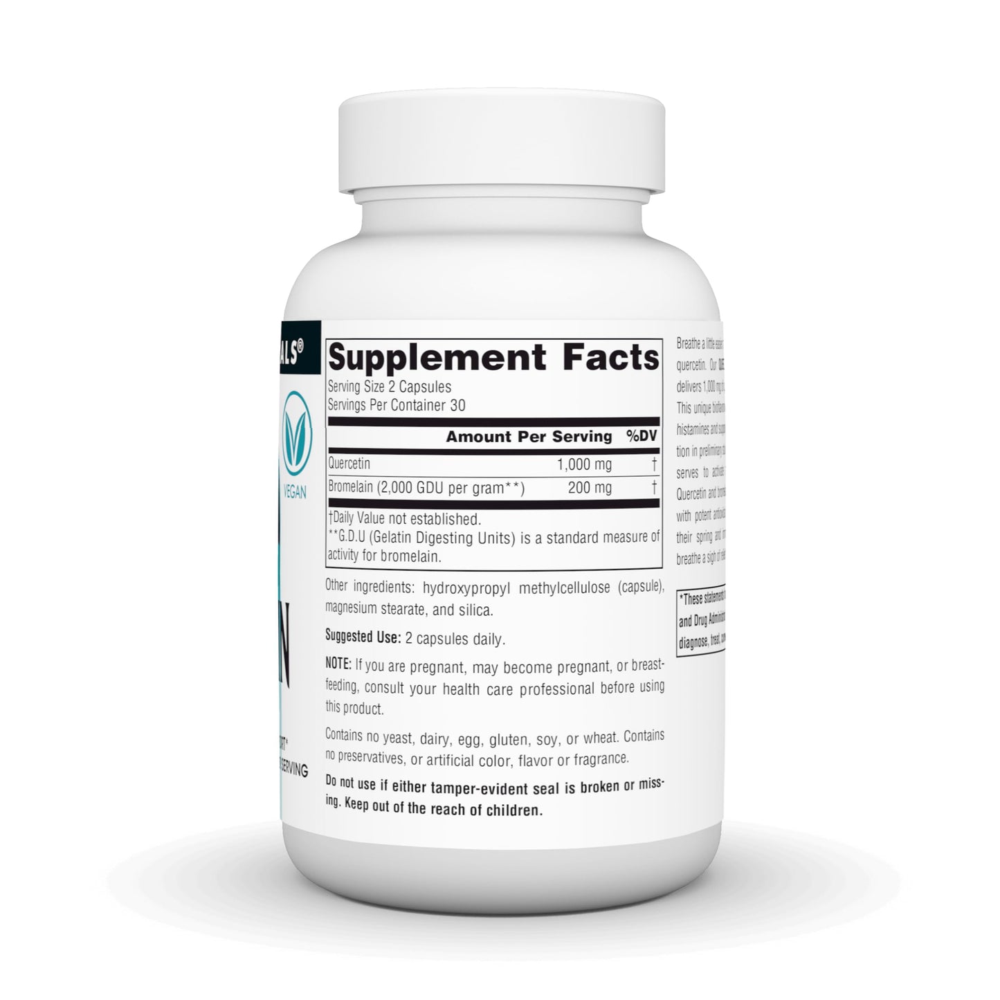 Source Naturals Quercetin with Bromelain, 500 mg Capsules, 60 Capsules