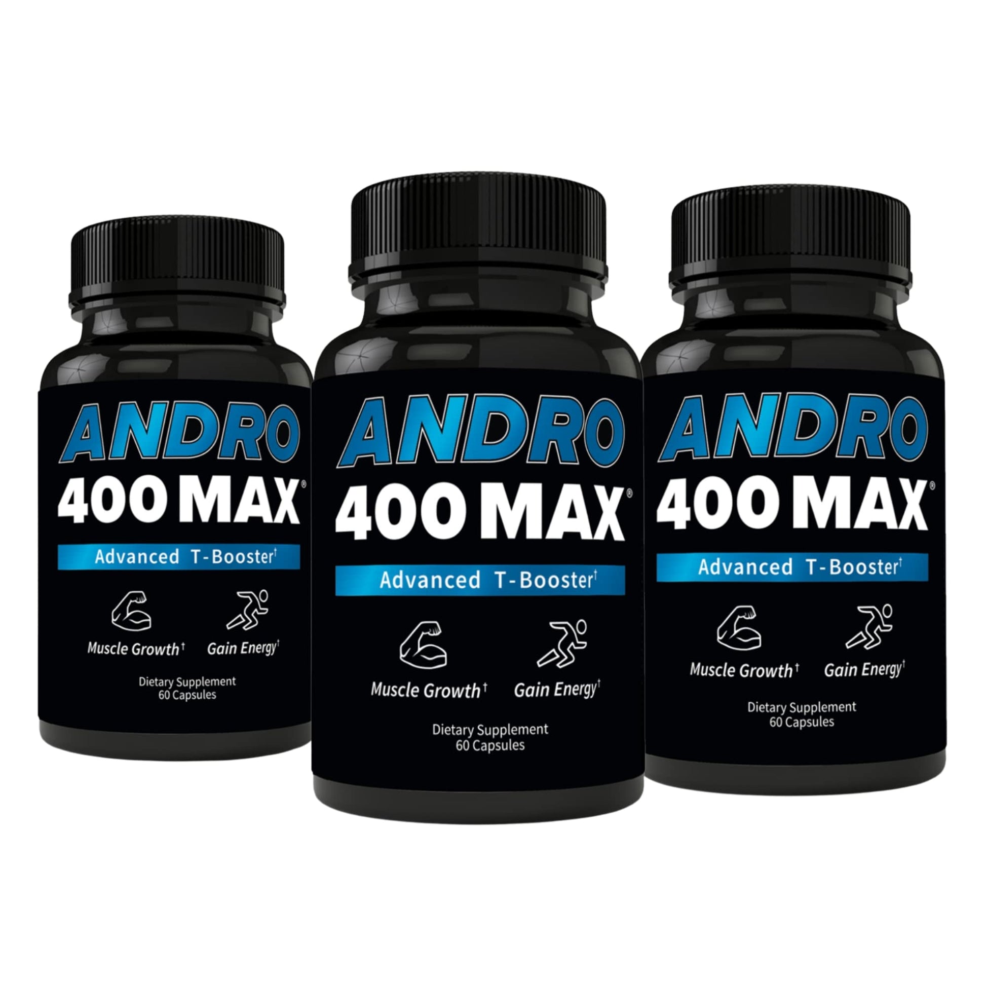 Andro400 Max Advanced T-Support & Nitric Oxide Booster – Traditional Tongkat Ali 100:1 Extract with L-Arginine & L-Citrulline – Supports Circulation and Physical Performance, Capsules, 60 Count