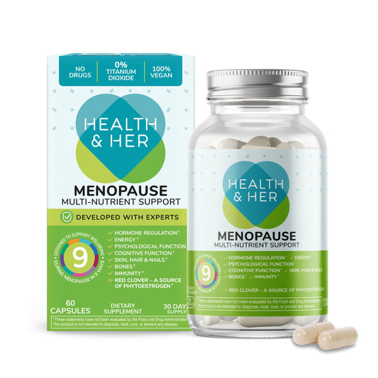 Health and Her Menopause Supplements for Women - Multi-Nutrient Support 60 Capsules