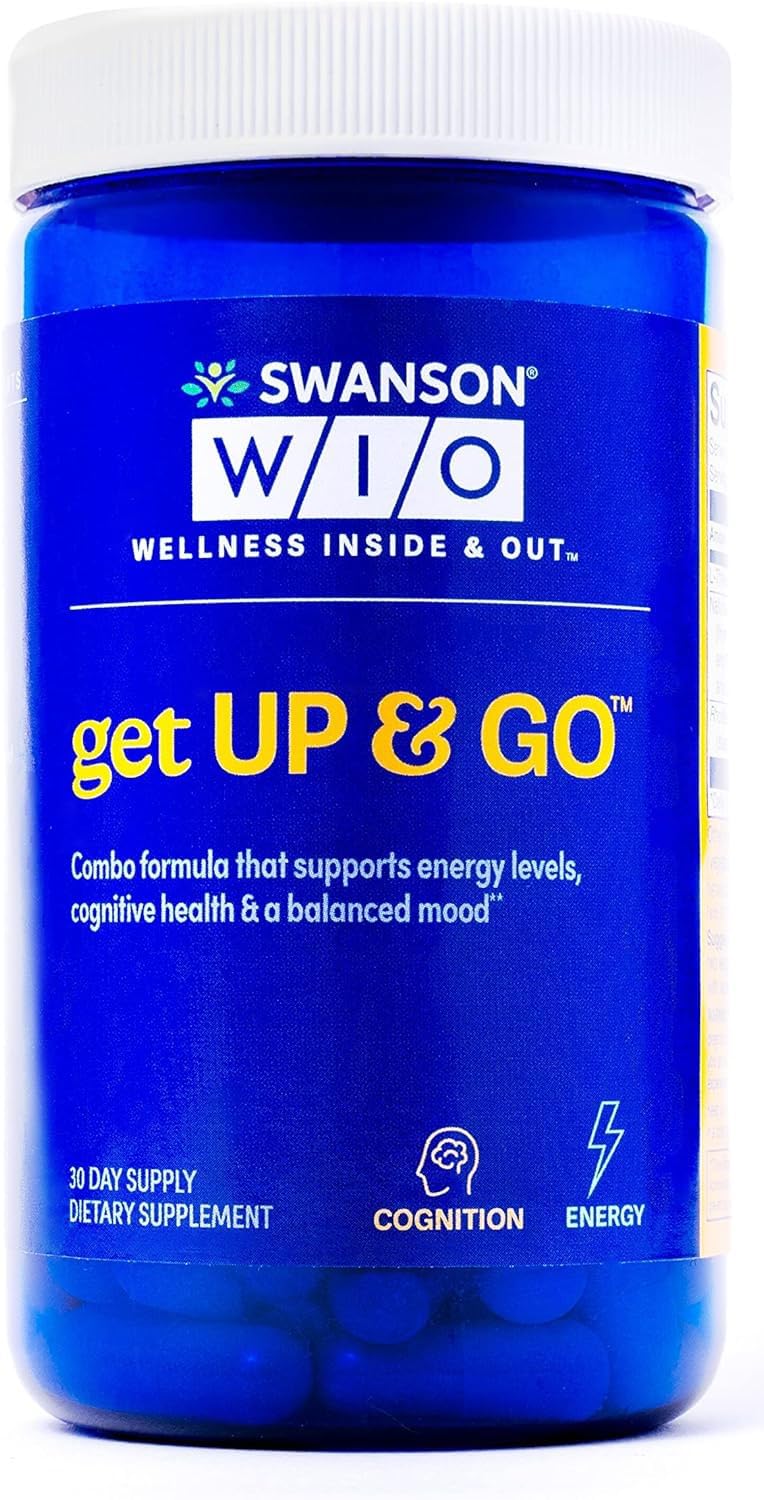Swanson WIO Get Up & Go Cognition Capsules, 60 Count