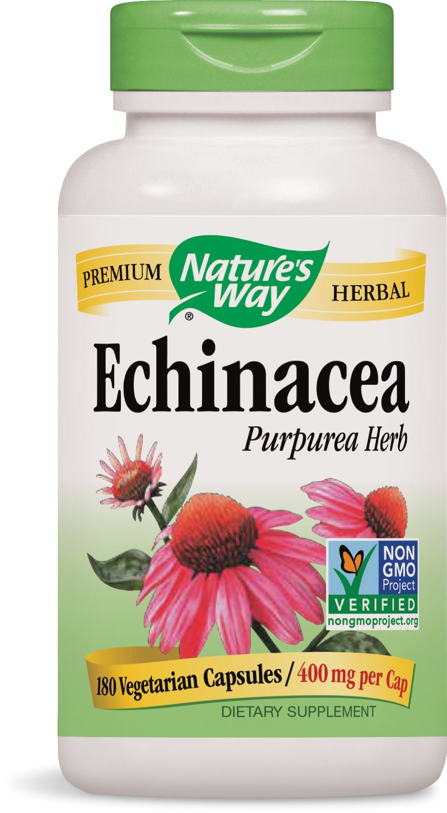 Nature's Way Echinacea Herb Capsules, 180 Count