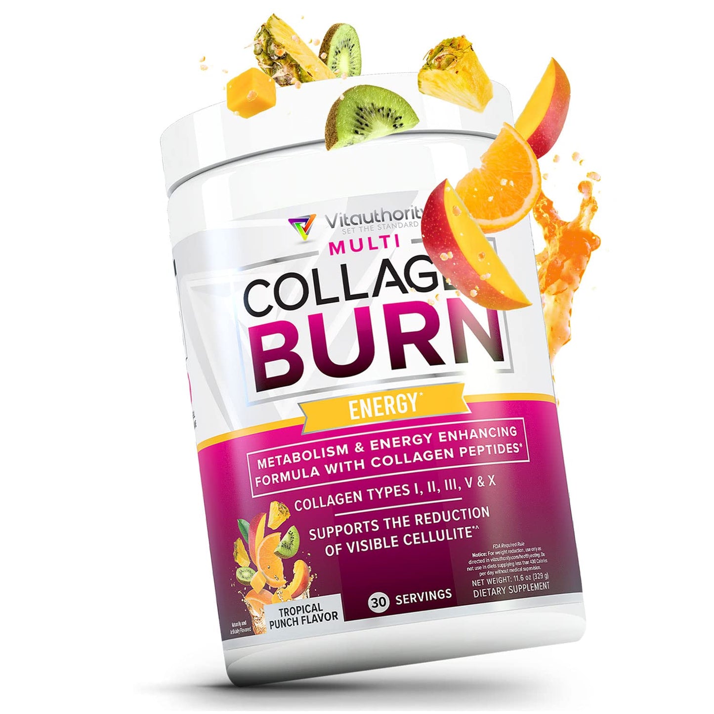 Vitauthority Multi Collagen Burn Powder 11.6 oz
