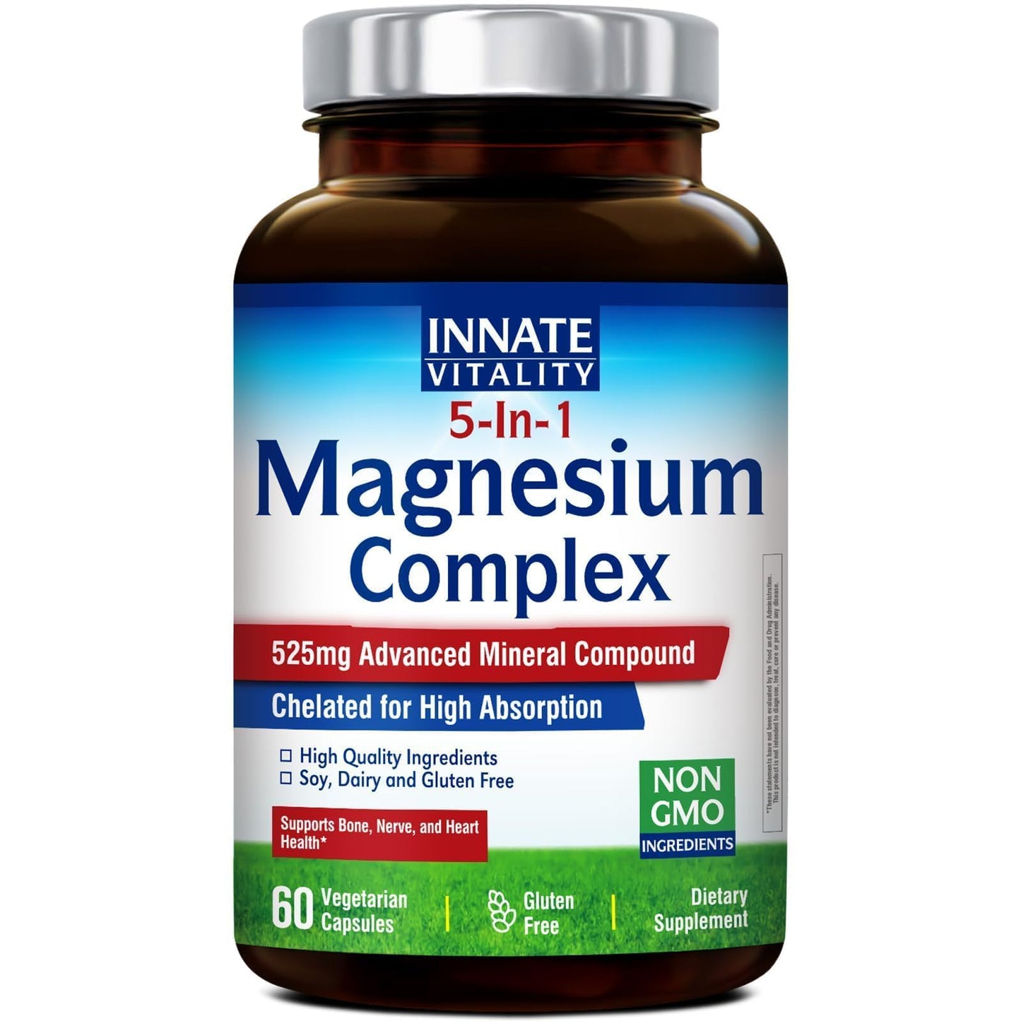 Innate Vitality Magnesium Complex 5-in-1 Formula Capsules, 60 Count