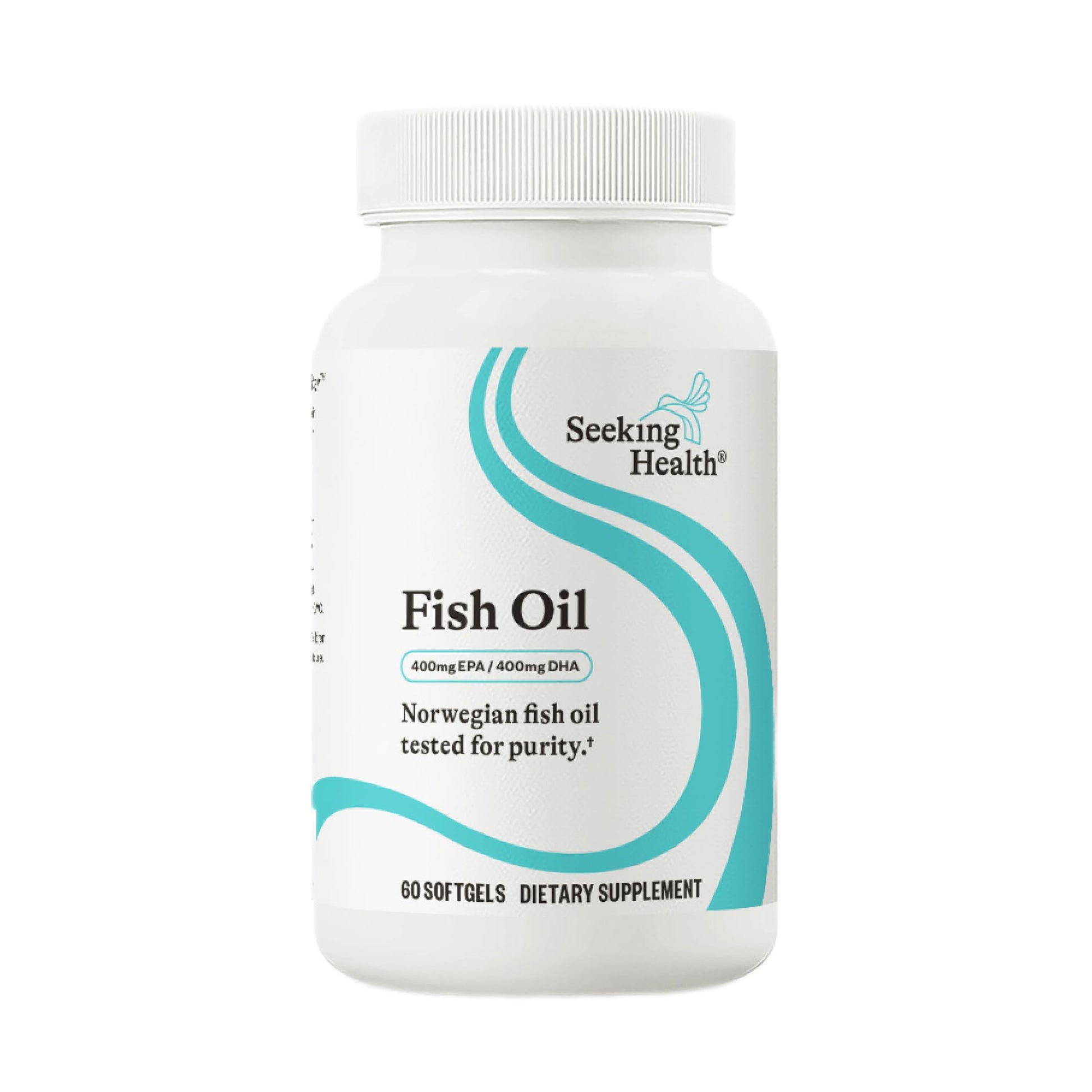 Seeking Health Fish Oil 400mg EPA / 400mg DHA Norwegian Fish Oil Softgel, 60 Count