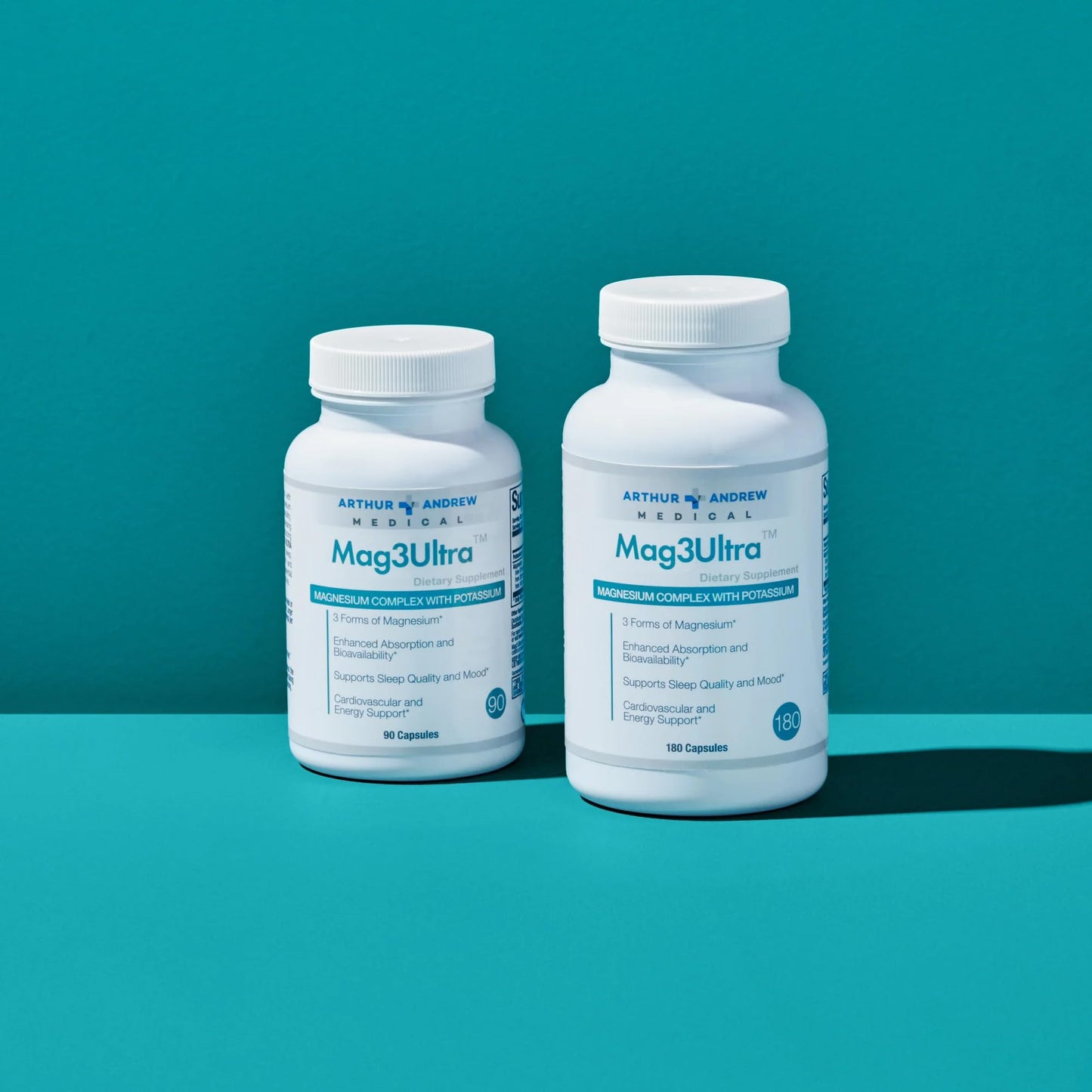 Arthur Andrew Medical Mag3Ultra Triple Magnesium Supplement, 90 Capsules